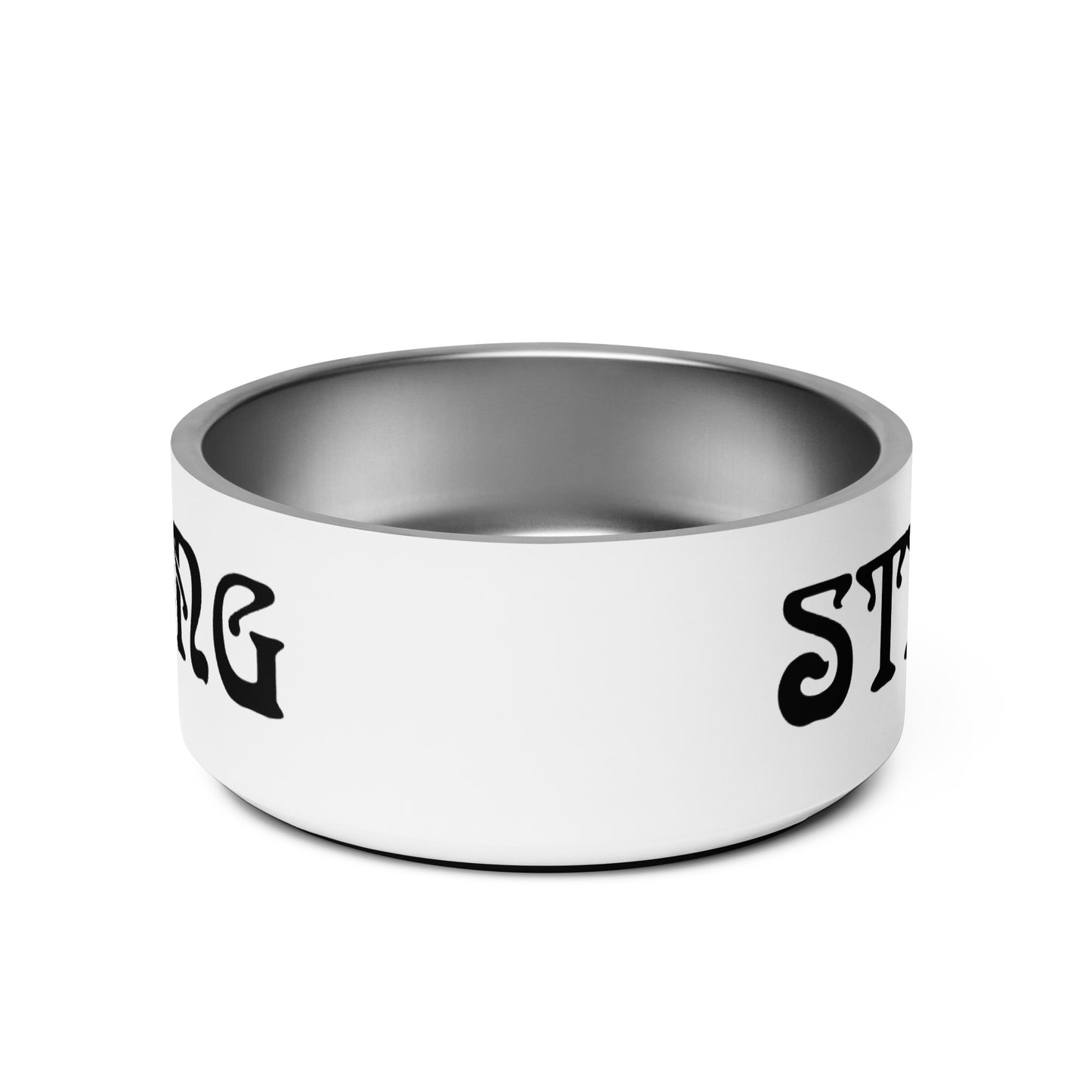 “STRONG” Pet Bowl W/Black Font
