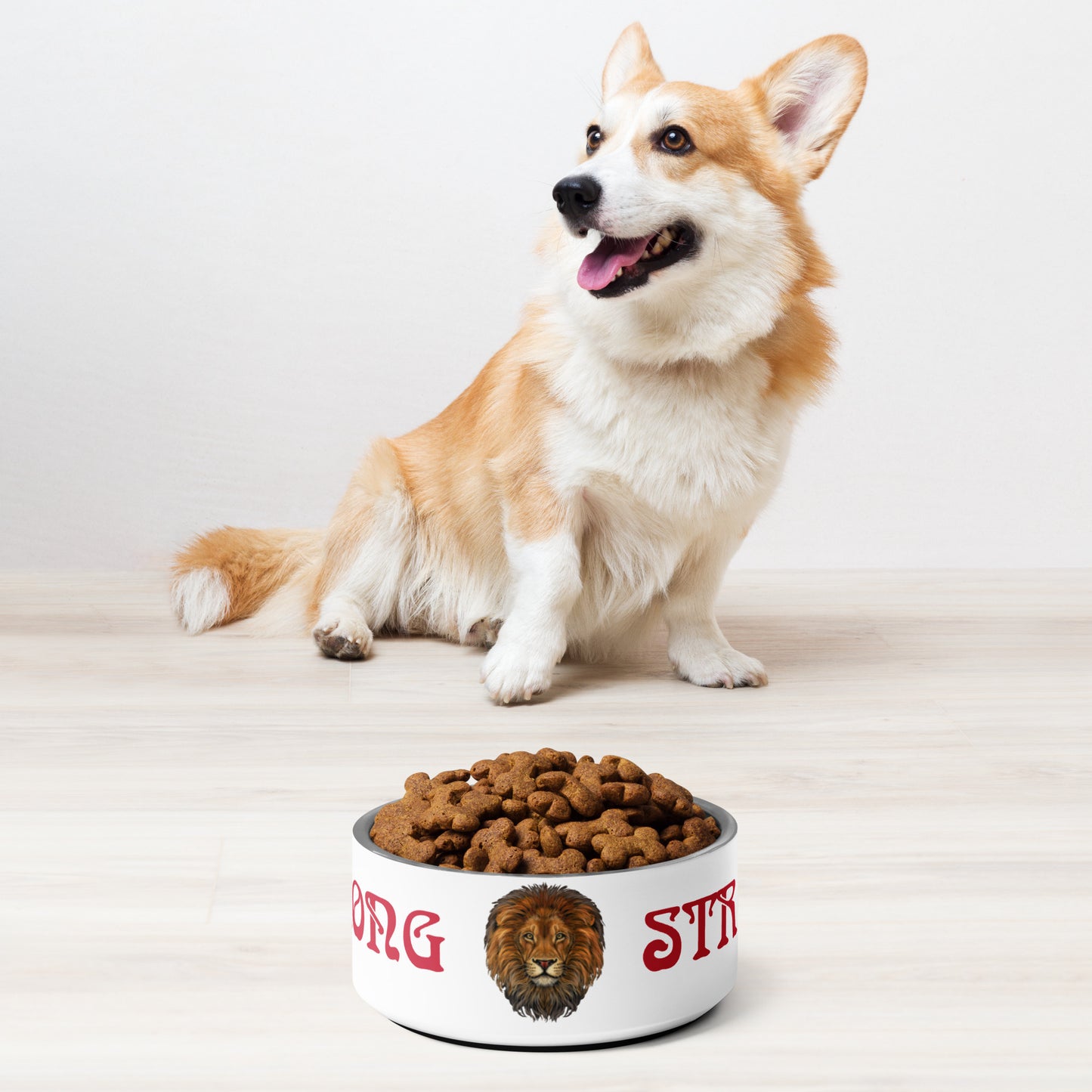 “STRONG” Pet Bowl W/Red Font