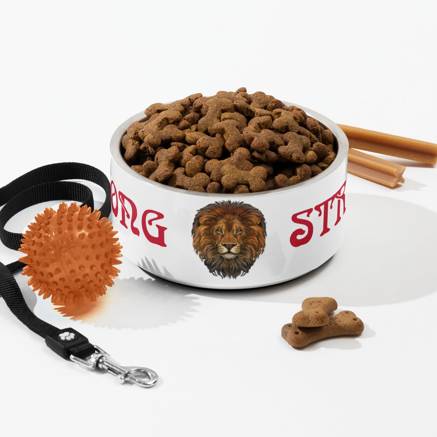 “STRONG” Pet Bowl W/Red Font