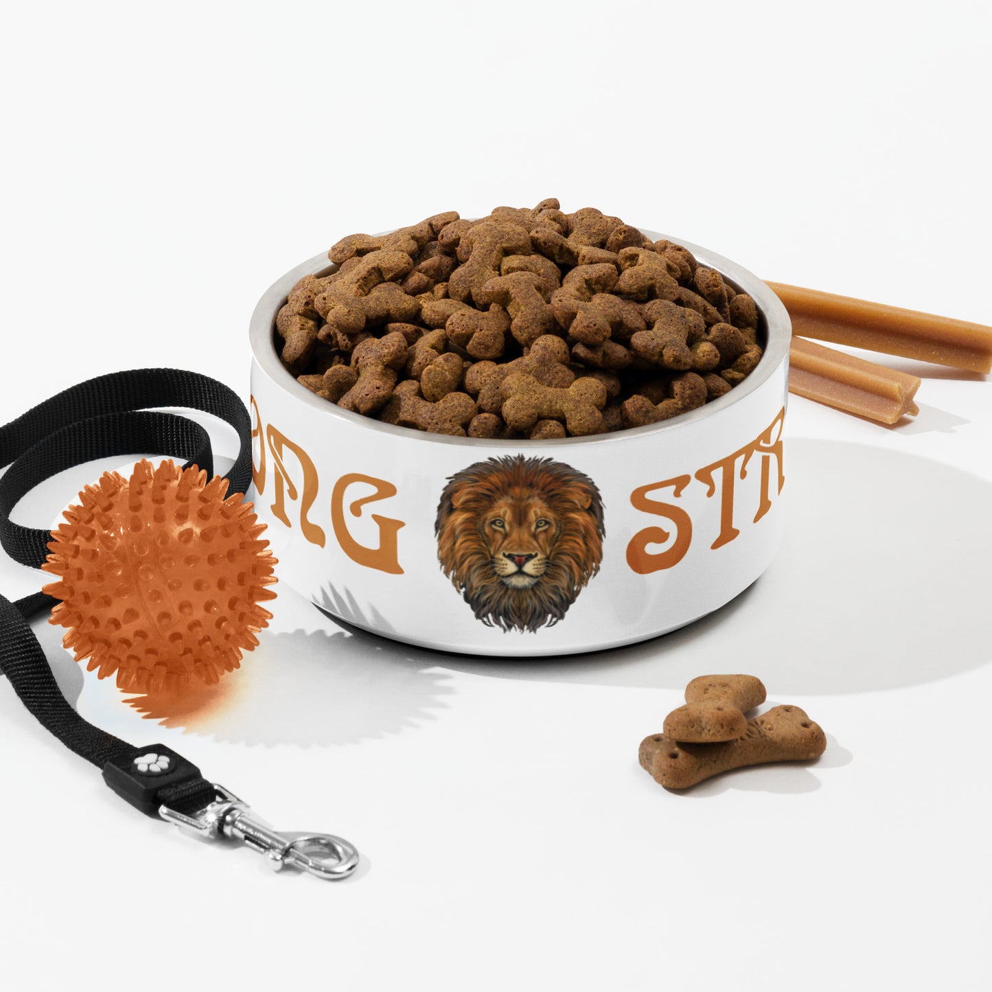 “STRONG” Pet Bowl W/Bronze Font