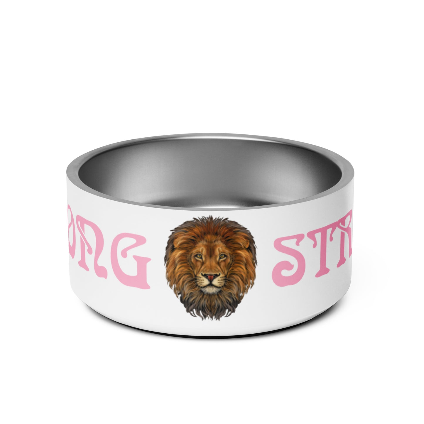 “STRONG” Pet Bowl W/Cotton Candy Font