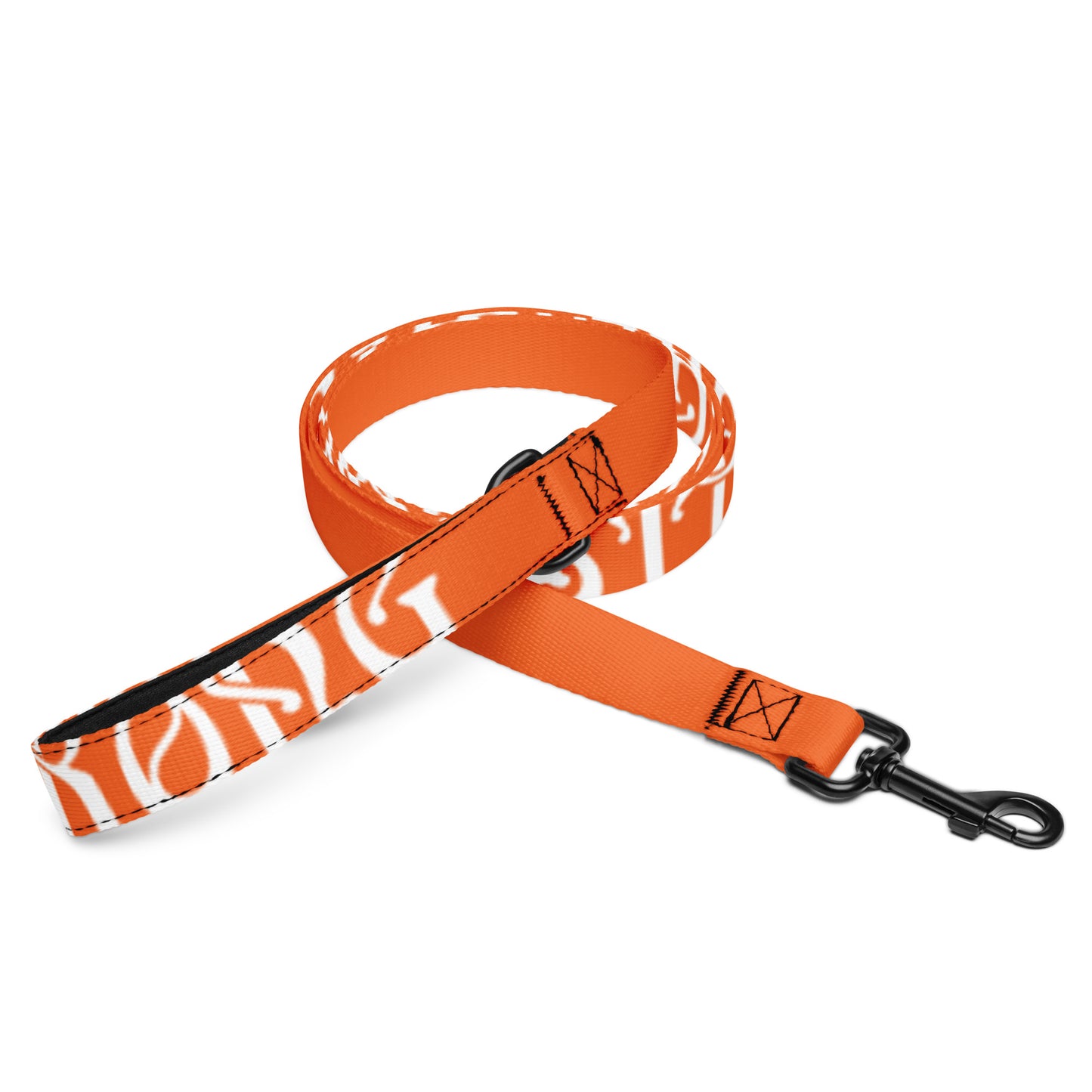 “STRONG”Orange Pet Leash W/White Font