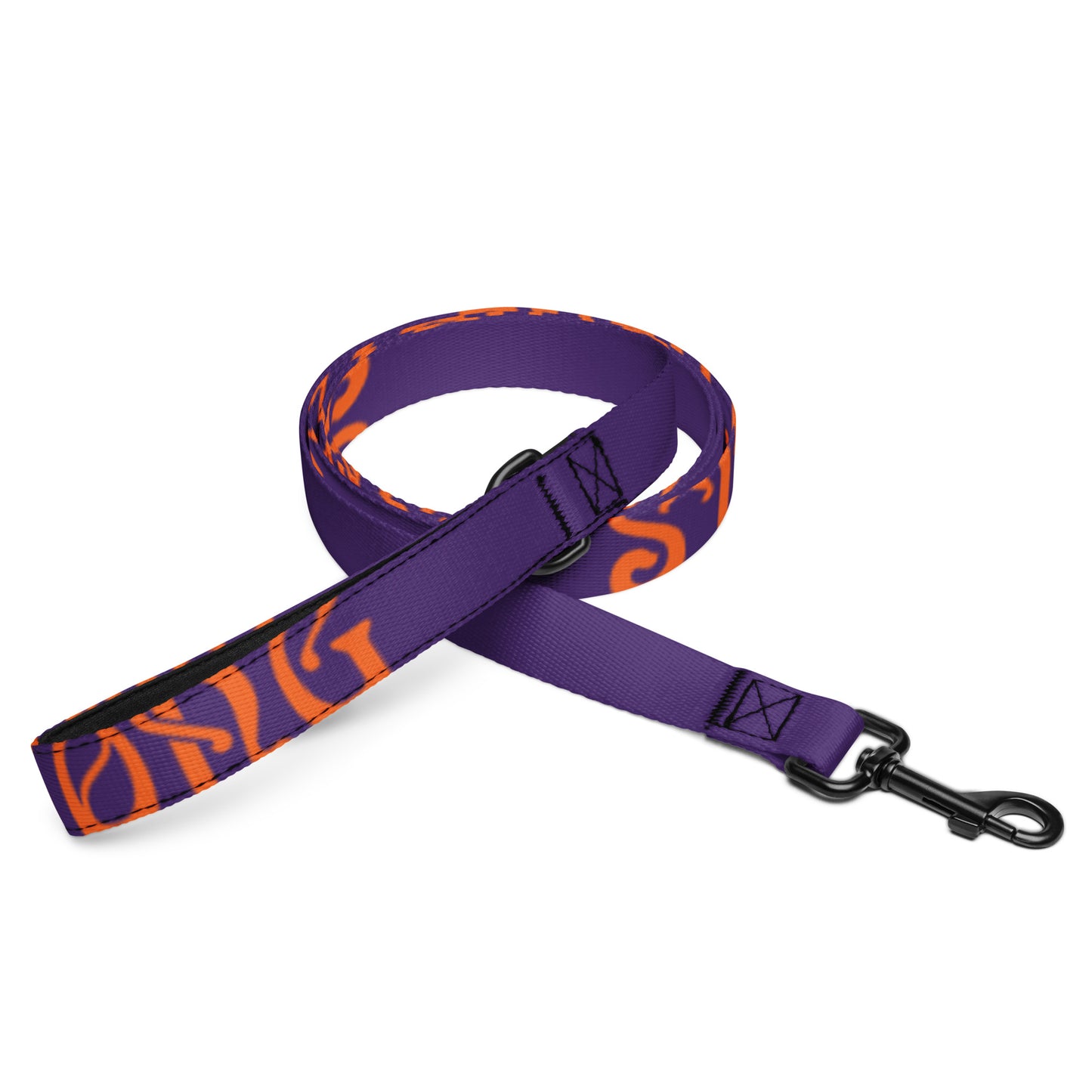 “STRONG” Purple Pet Leash W/Orange Font