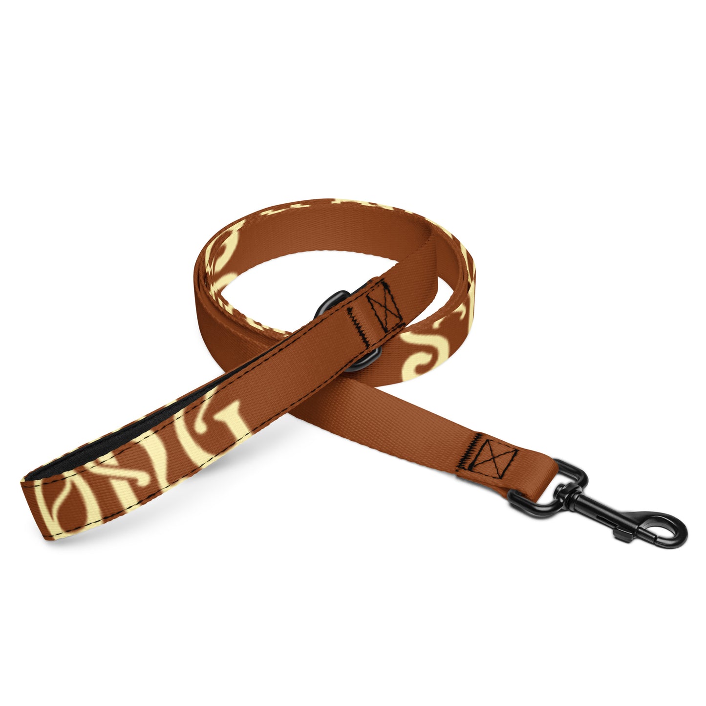 “STRONG” Brown Pet Leash W/Banana Font