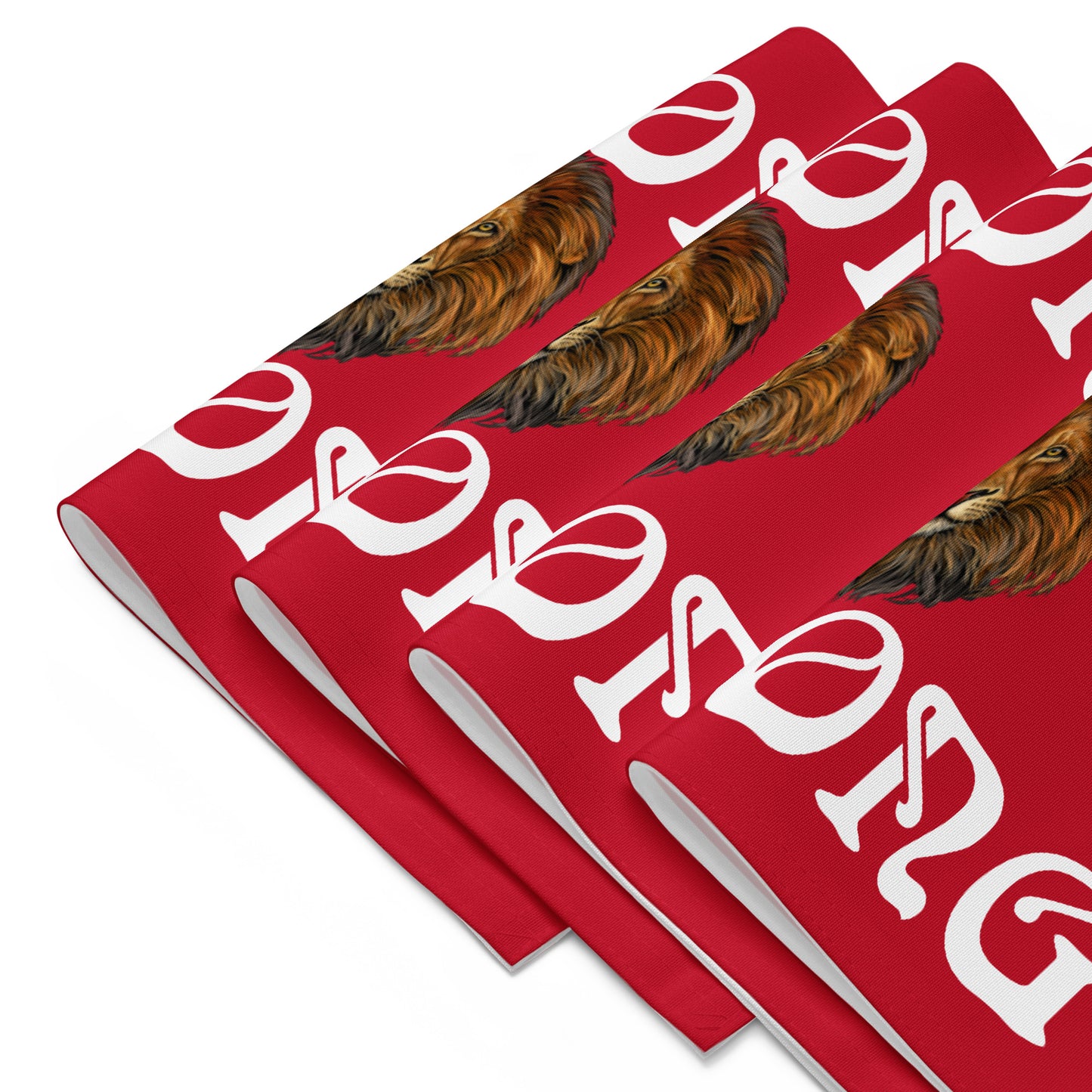 “STRONG”Red Placemat Set W/White Font