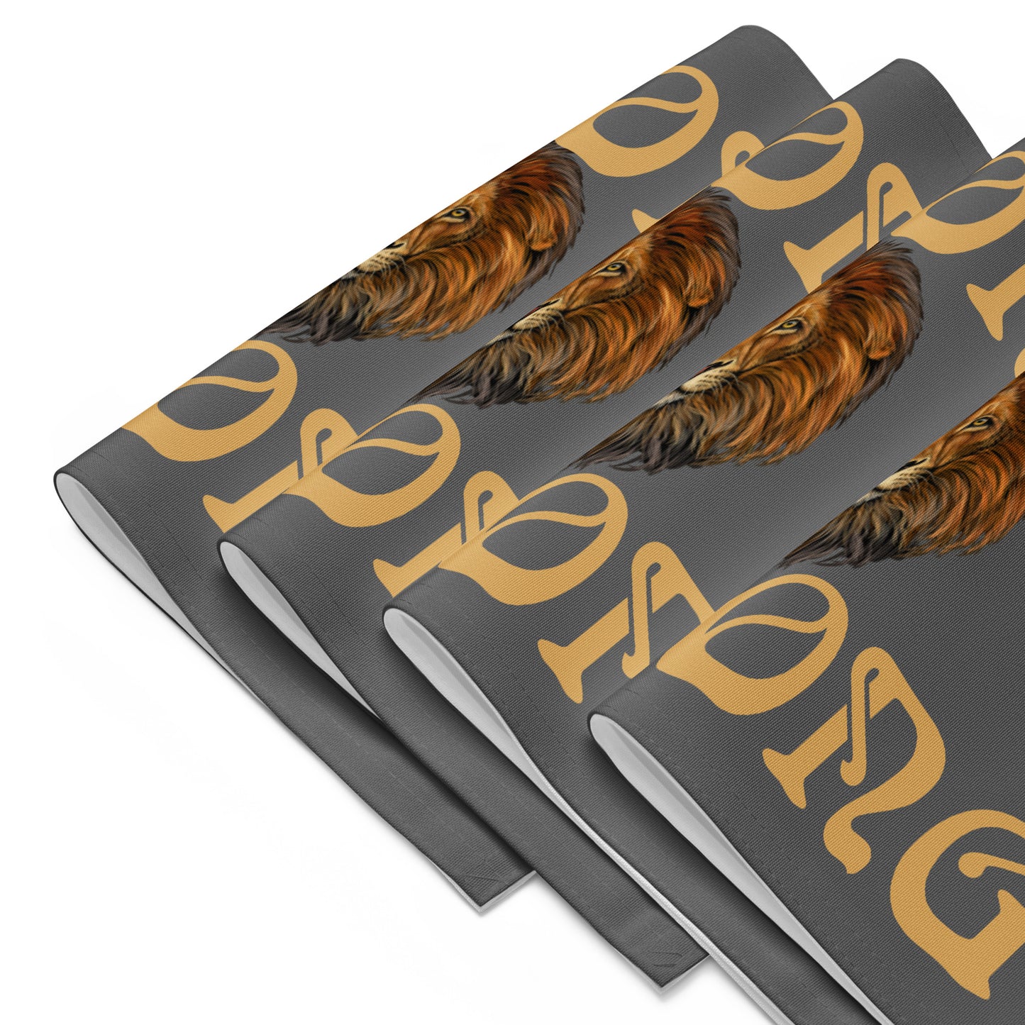 “STRONG”Grey Placemat Set W/Bronze Font