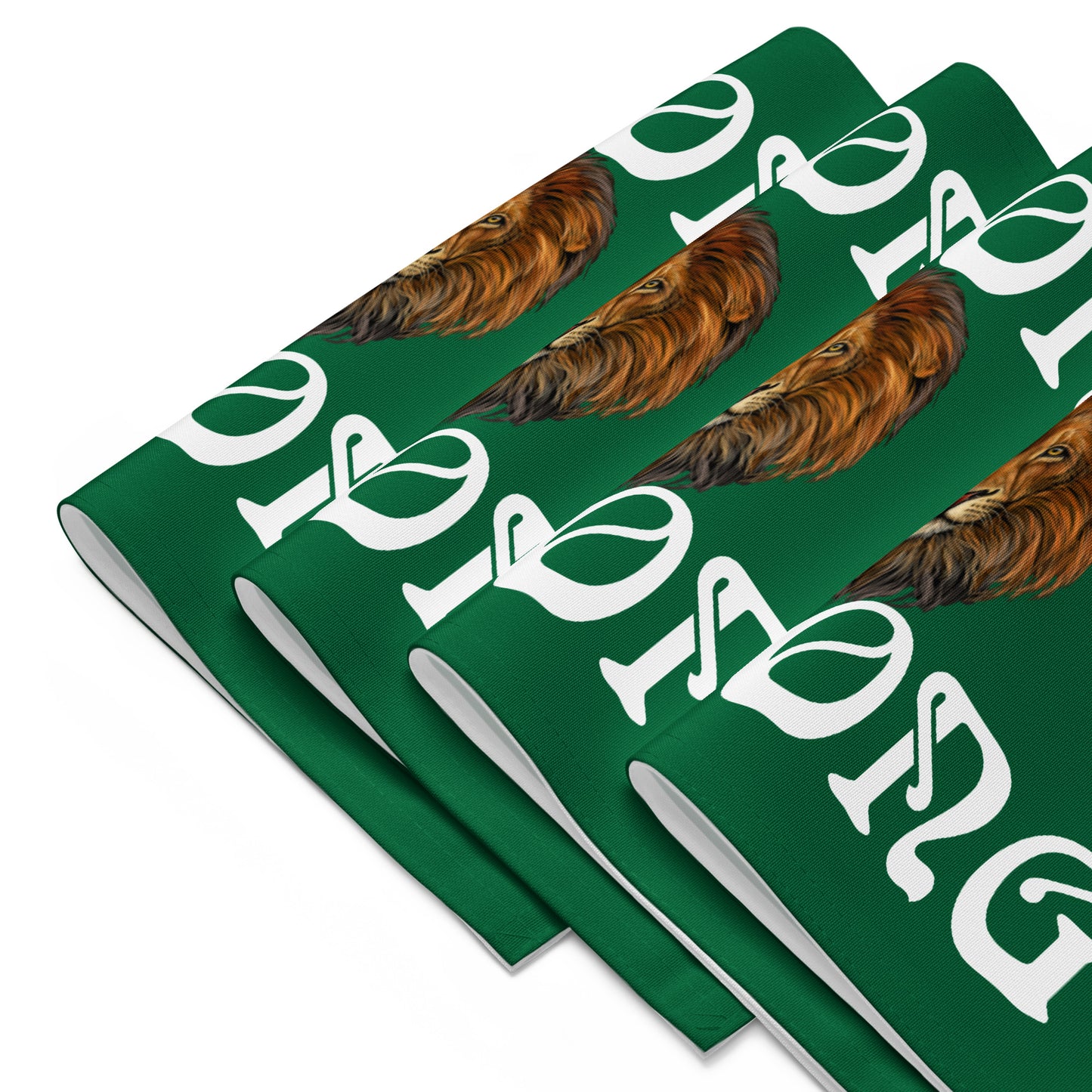 “STRONG”Green Placemat Set W/White Font