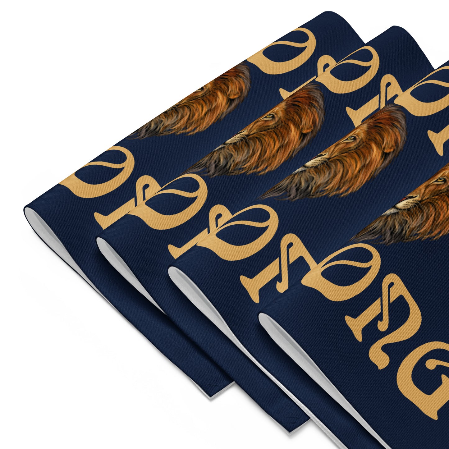“STRONG”Navy Placemat Set W/Fawn Font