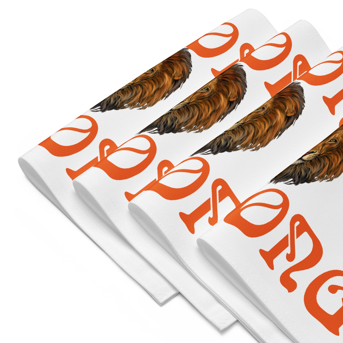 “STRONG”White Placemat Set W/Orange Font