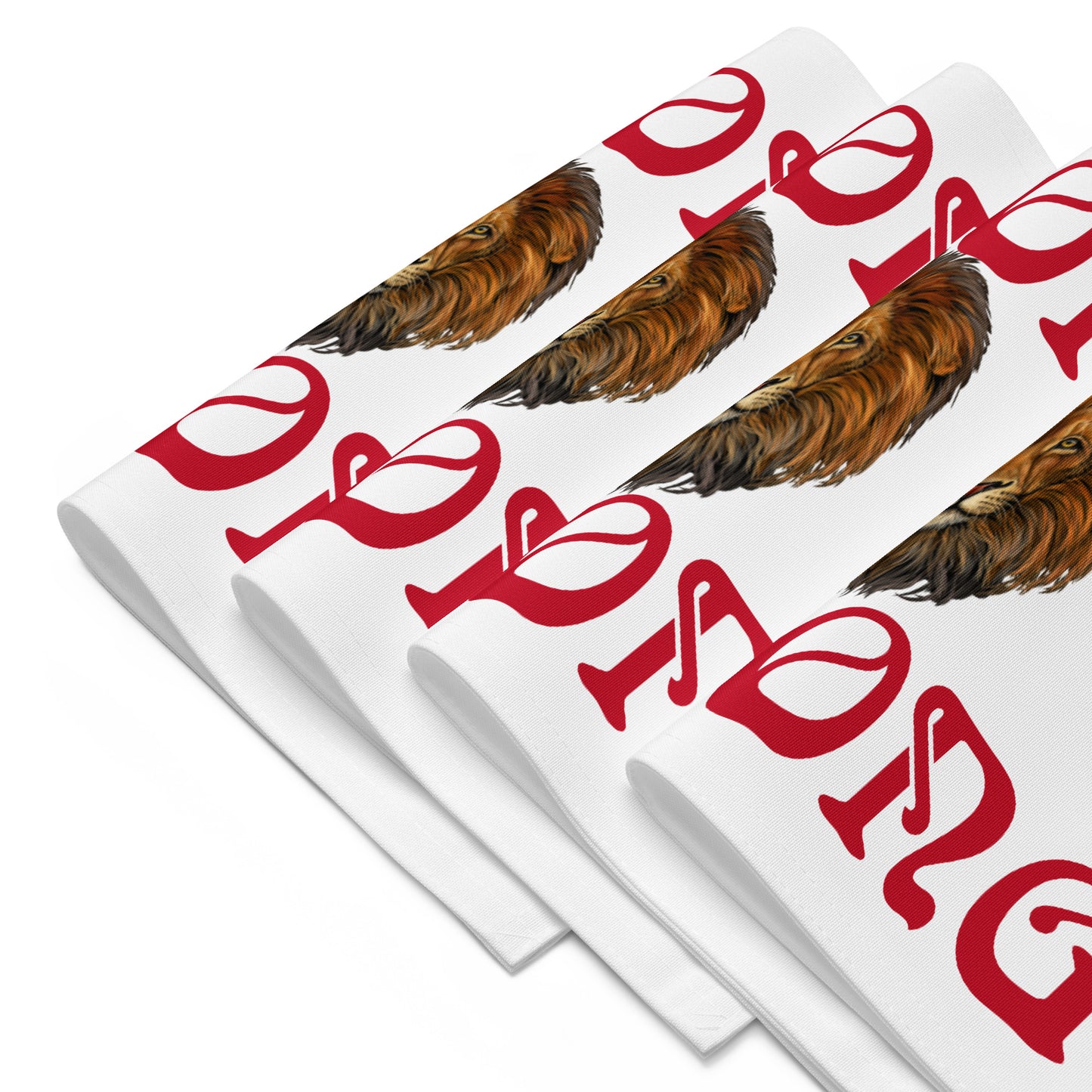 “STRONG”White Placemat Set W/Red Font