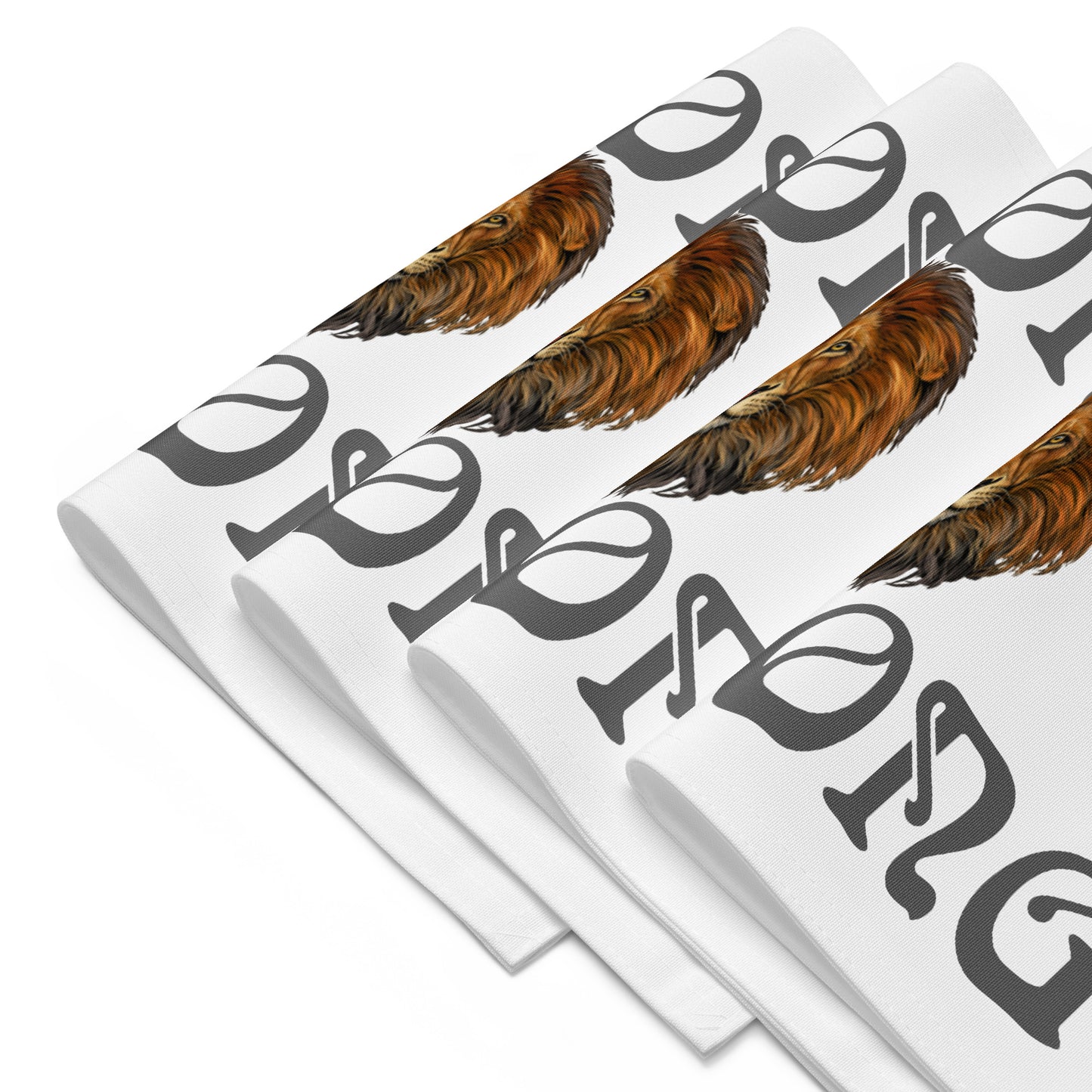 “STRONG”White Placemat Set W/Grey Font