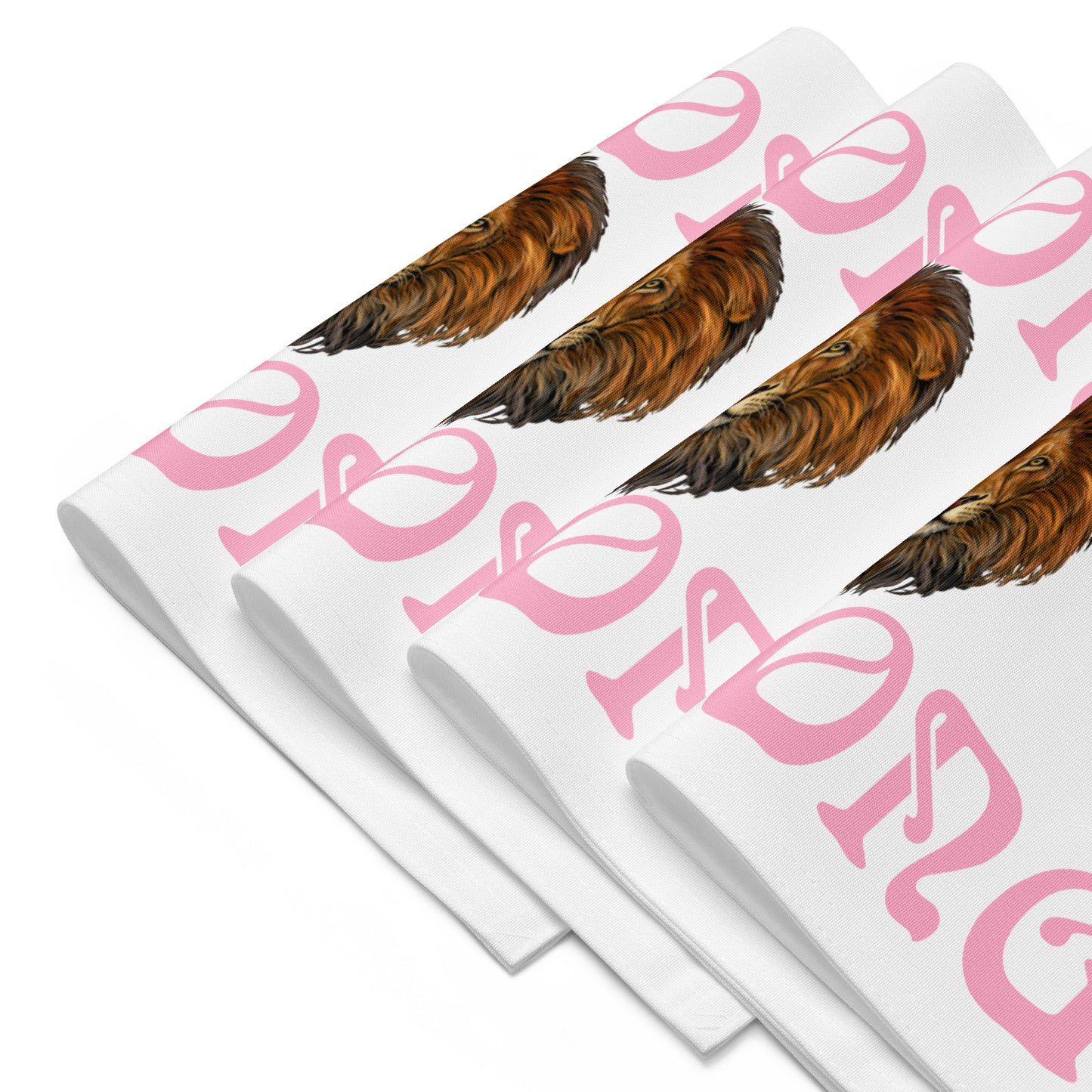 “STRONG”White Placemat Set W/Cotton Candy Font