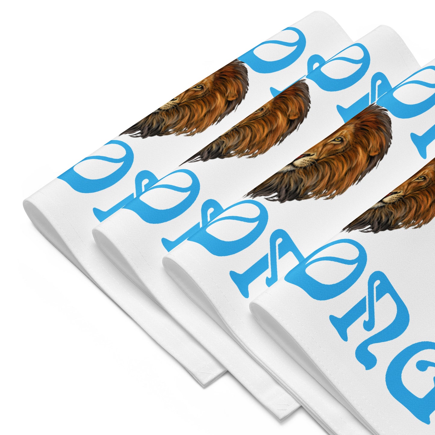 “STRONG”White Placemat Set W/SkyBlue Font
