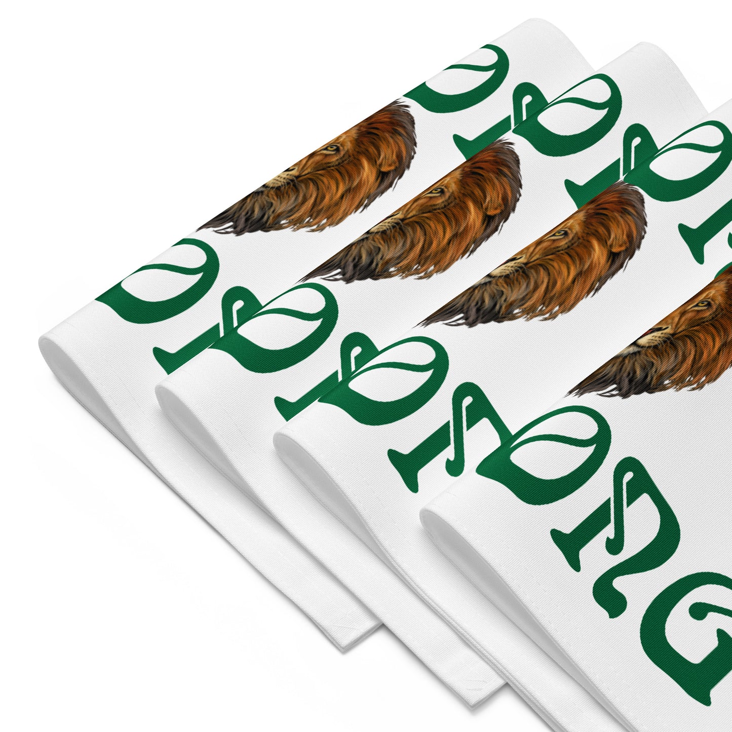 “STRONG”White Placemat Set W/Green Font