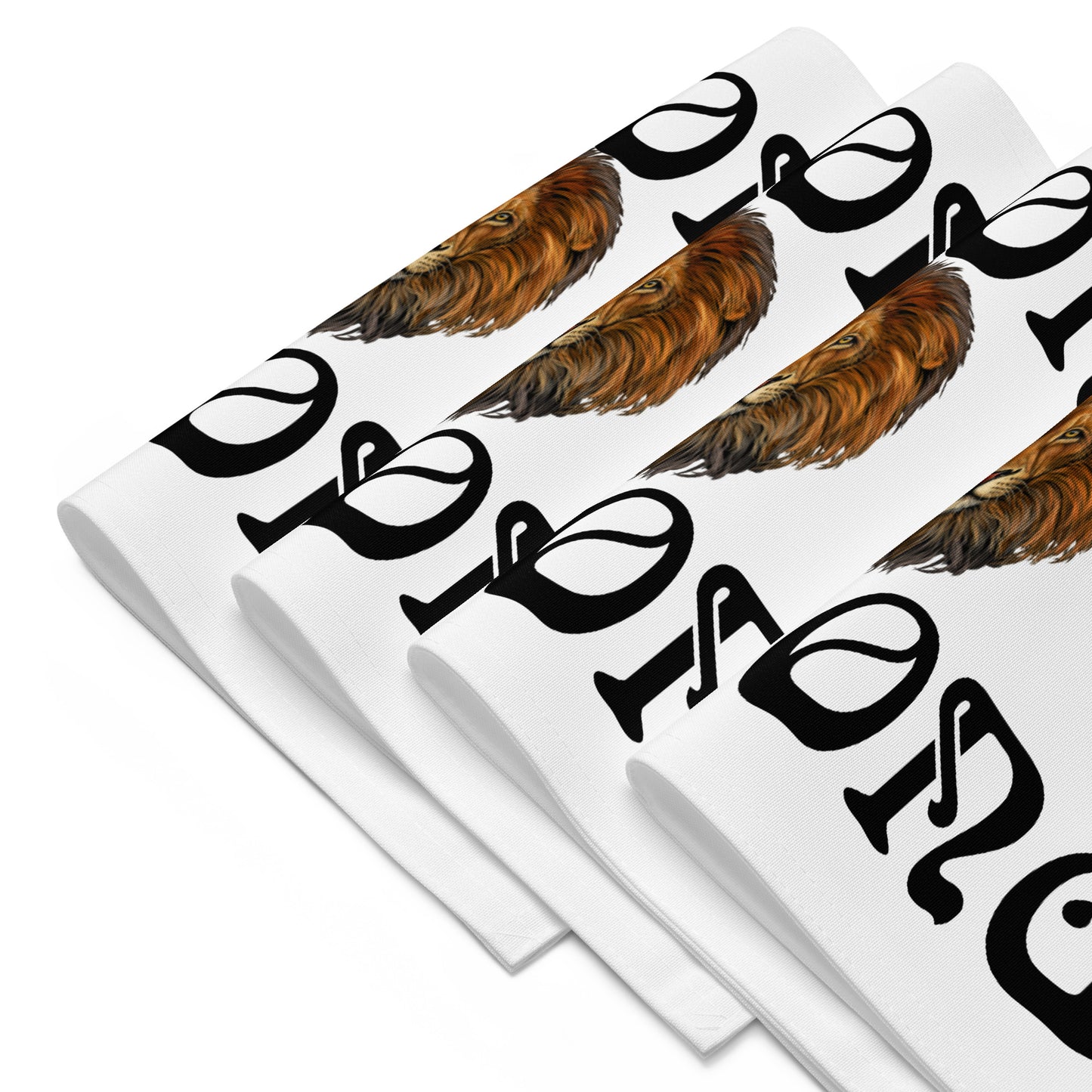 “STRONG”White Placemat Set W/Black Font