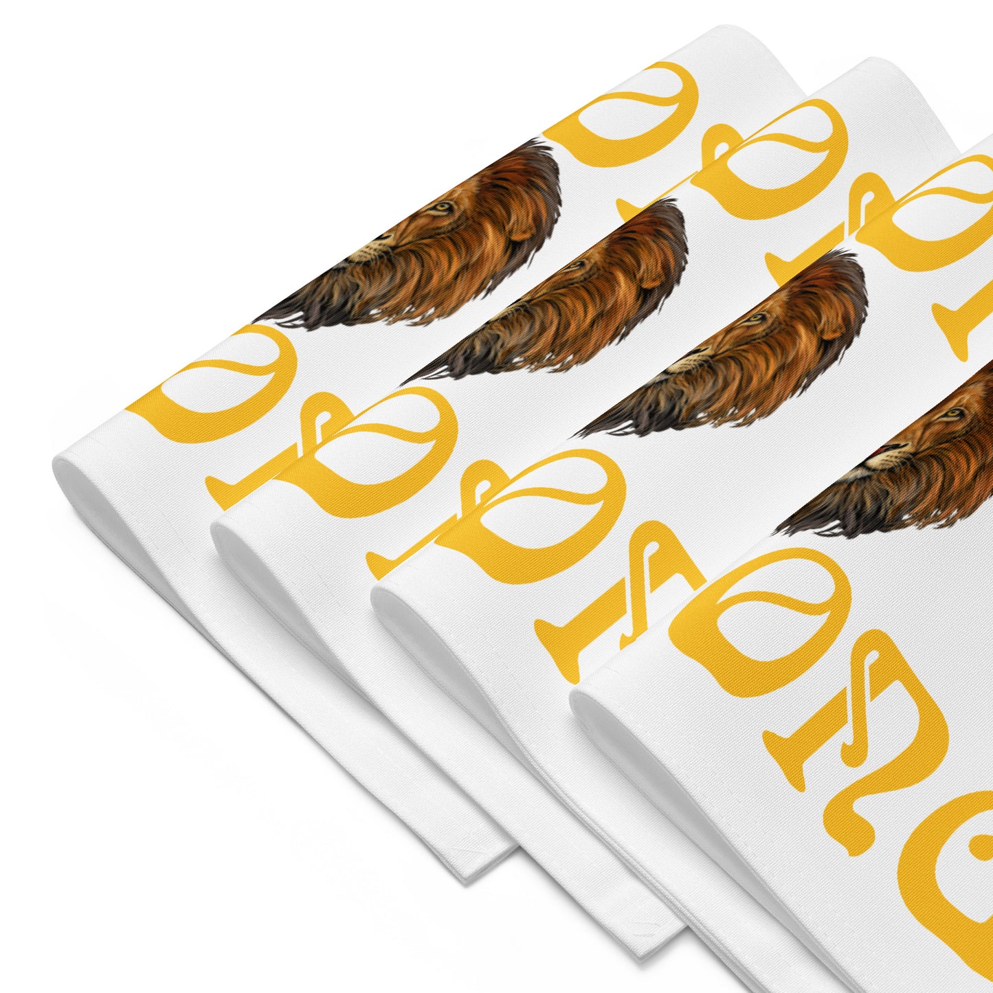 “STRONG”White Placemat Set W/Yellow Font