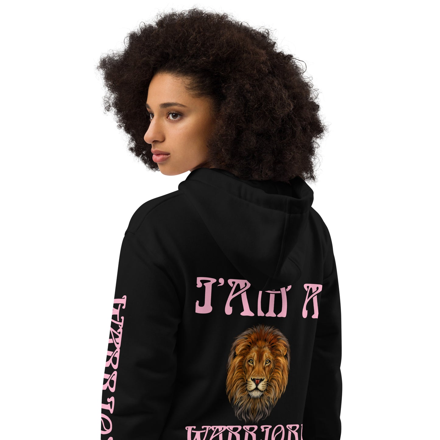 “I’AM A WARRIOR!” Women’s Premium Eco Hoodie W/Cotton Candy Font