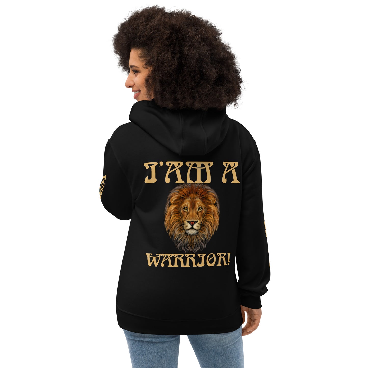 “I’AM A WARRIOR!” Women’s Premium Eco Hoodie W/Fawn Font