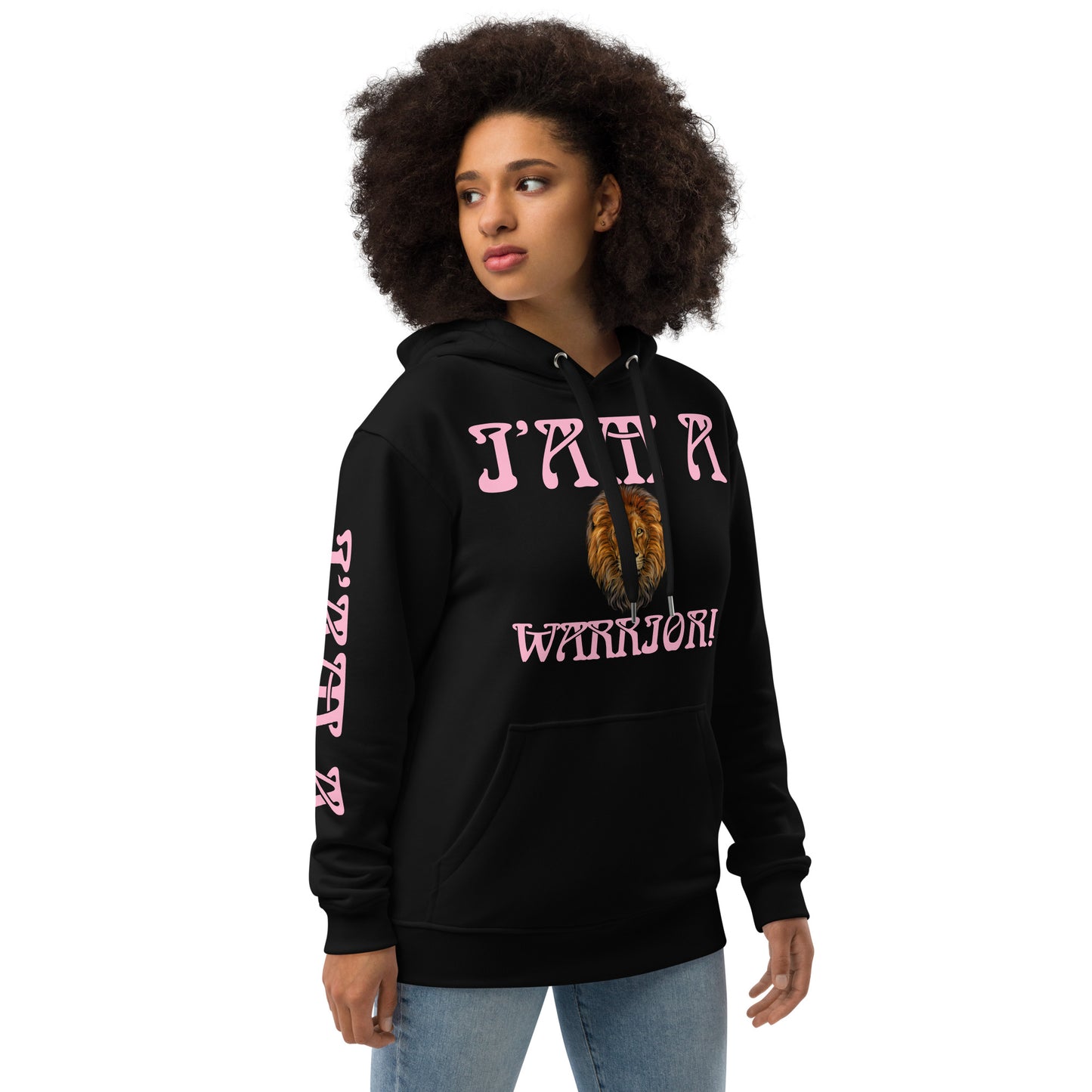 “I’AM A WARRIOR!” Women’s Premium Eco Hoodie W/Cotton Candy Font