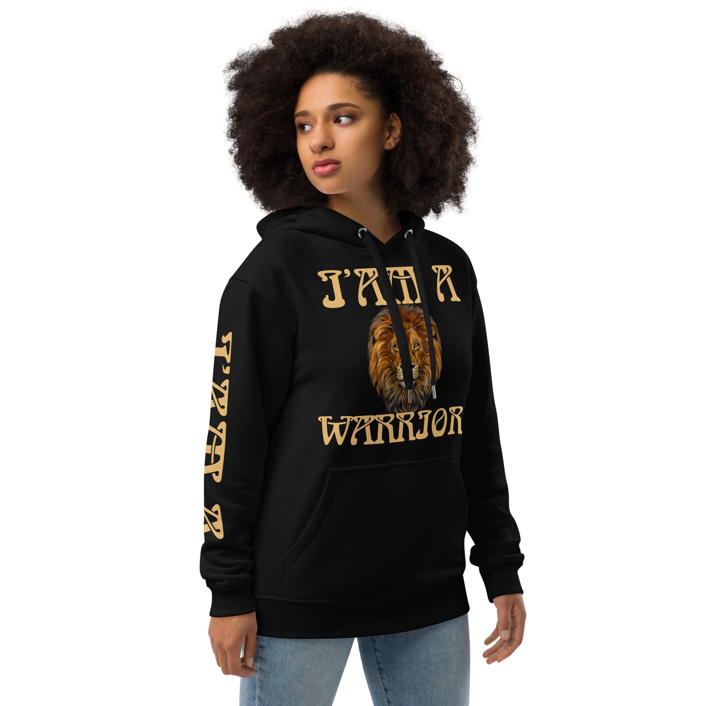 “I’AM A WARRIOR!” Women’s Premium Eco Hoodie W/Fawn Font