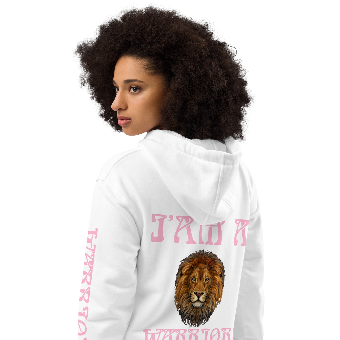 “I’AM A WARRIOR!” Women’s Premium Eco Hoodie W/Cotton Candy Font