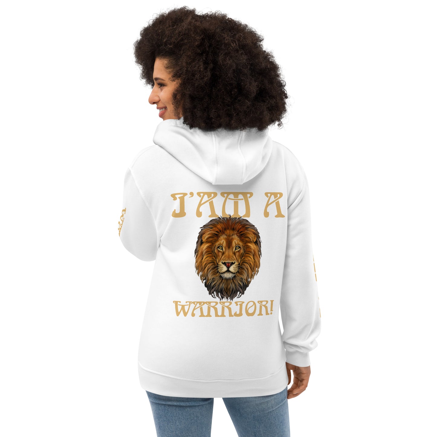 “I’AM A WARRIOR!” Women’s Premium Eco Hoodie W/Fawn Font