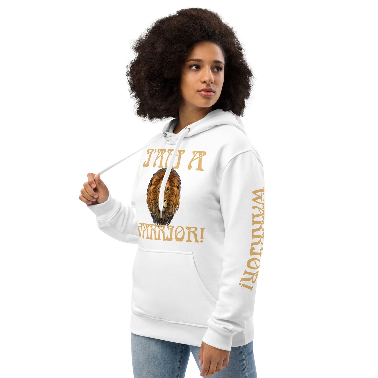“I’AM A WARRIOR!” Women’s Premium Eco Hoodie W/Fawn Font