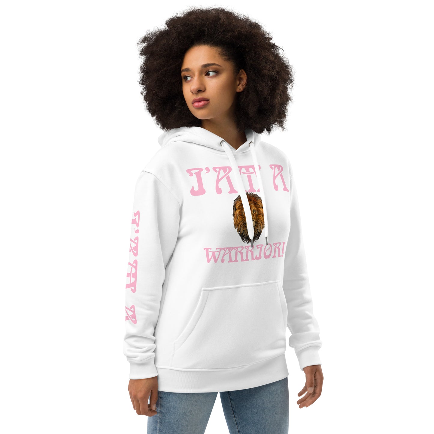 “I’AM A WARRIOR!” Women’s Premium Eco Hoodie W/Cotton Candy Font