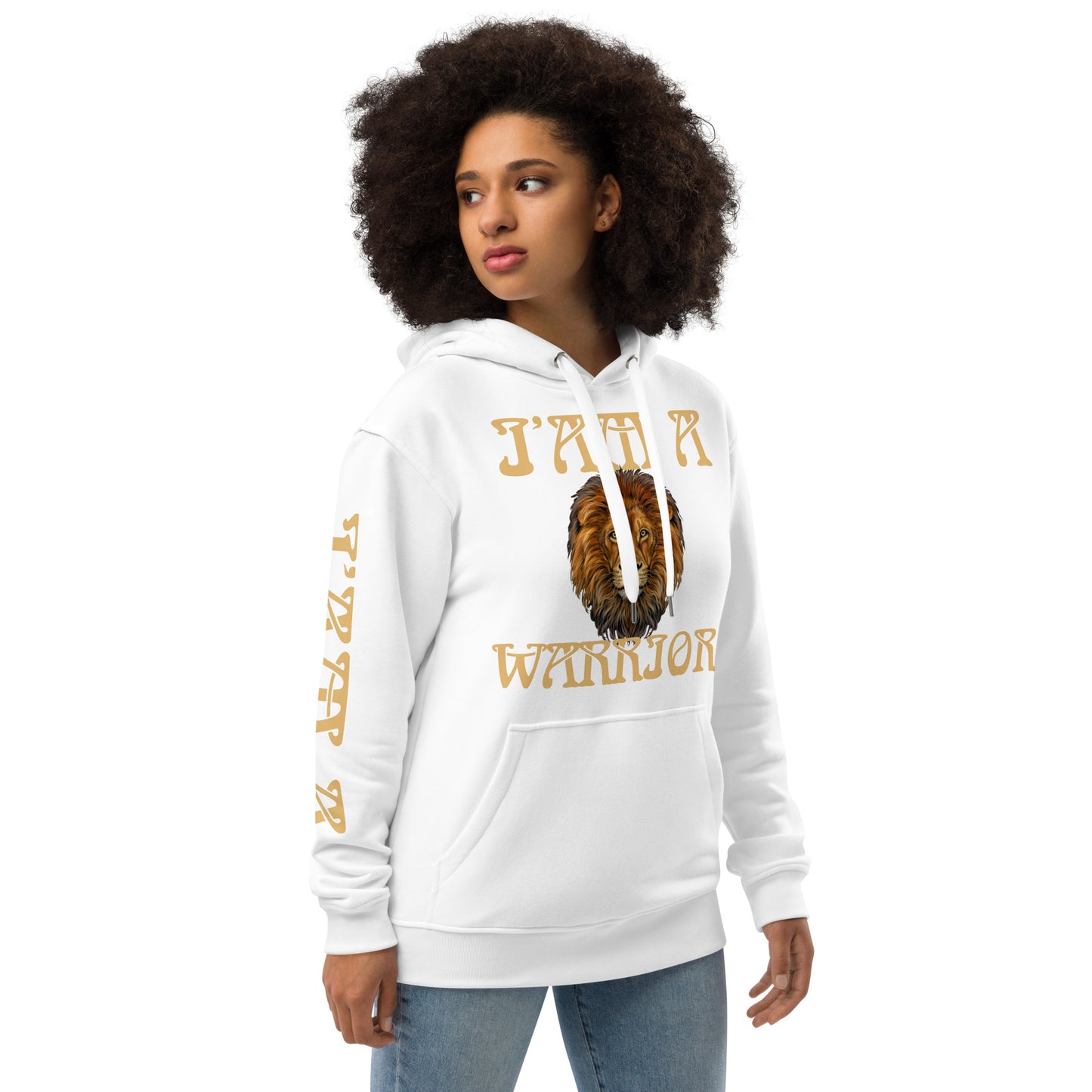 “I’AM A WARRIOR!” Women’s Premium Eco Hoodie W/Fawn Font