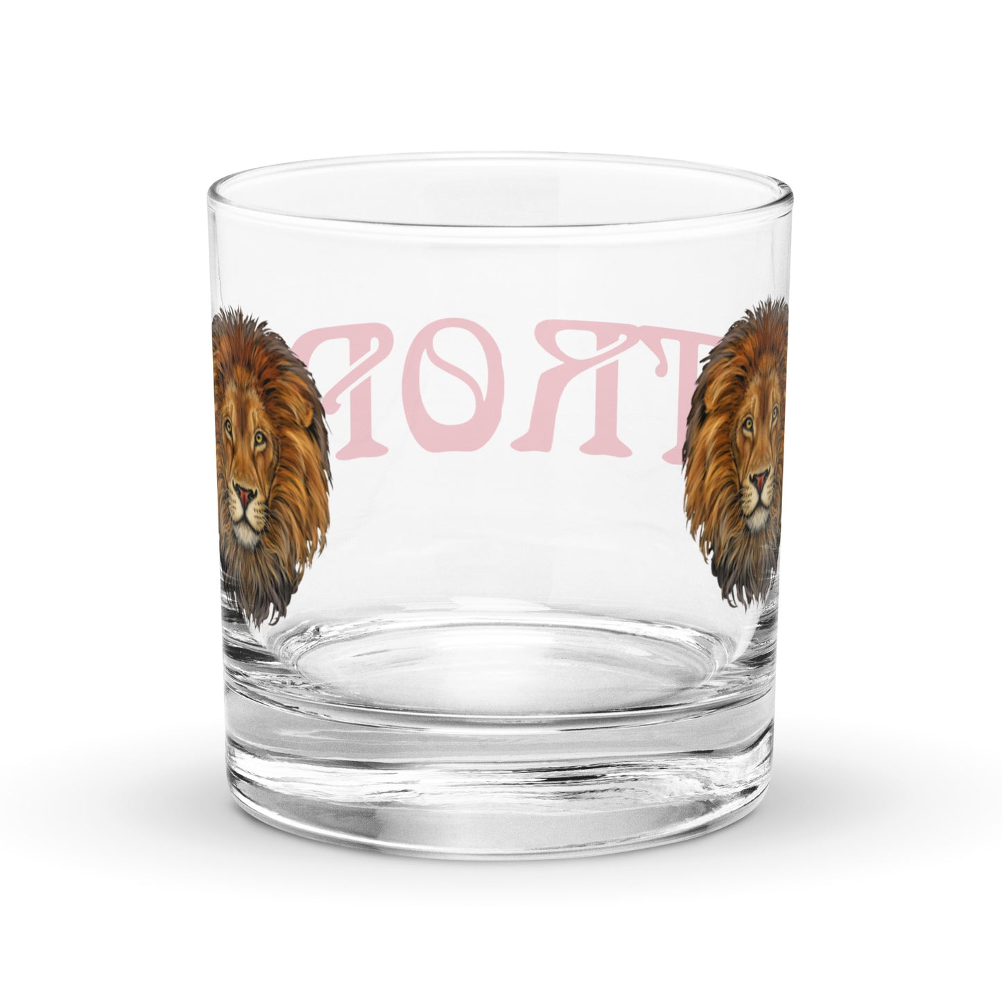 “STRONG”Rocks Glass W/Red Font