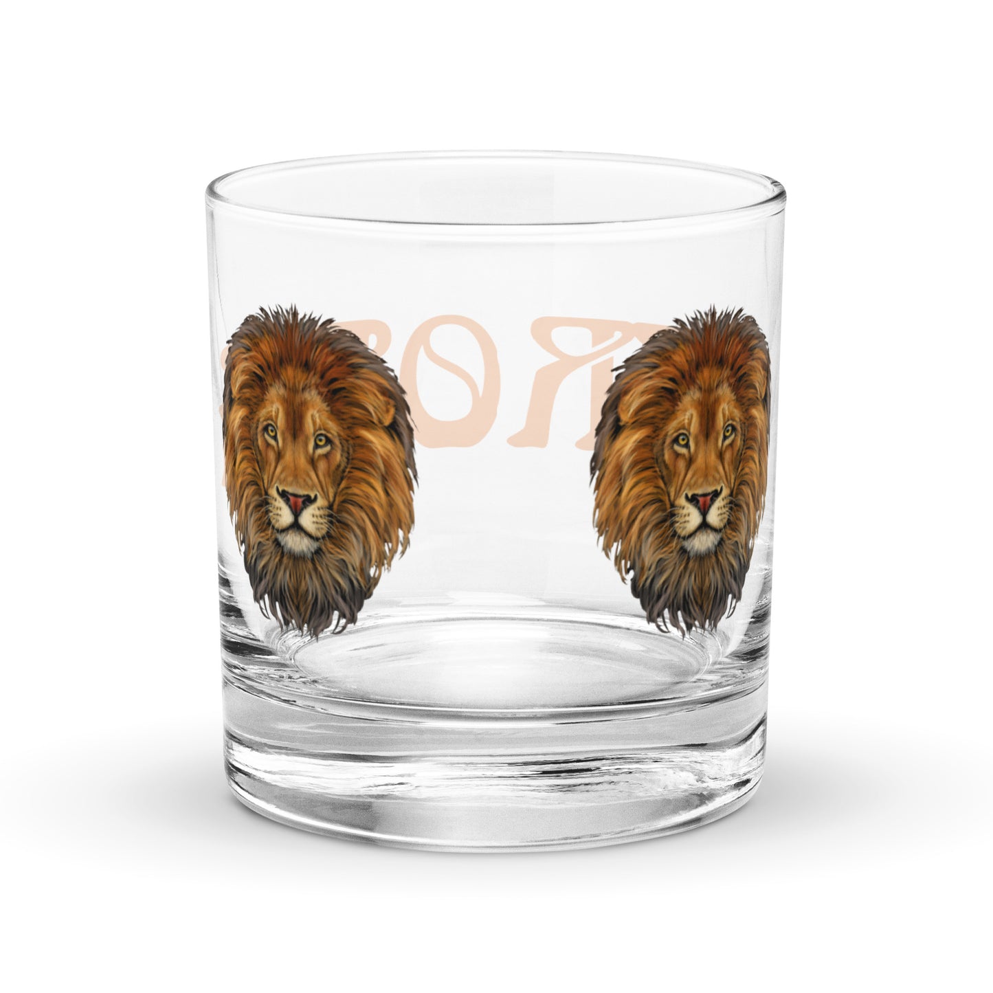 “STRONG”Rocks Glass W/Orange Font
