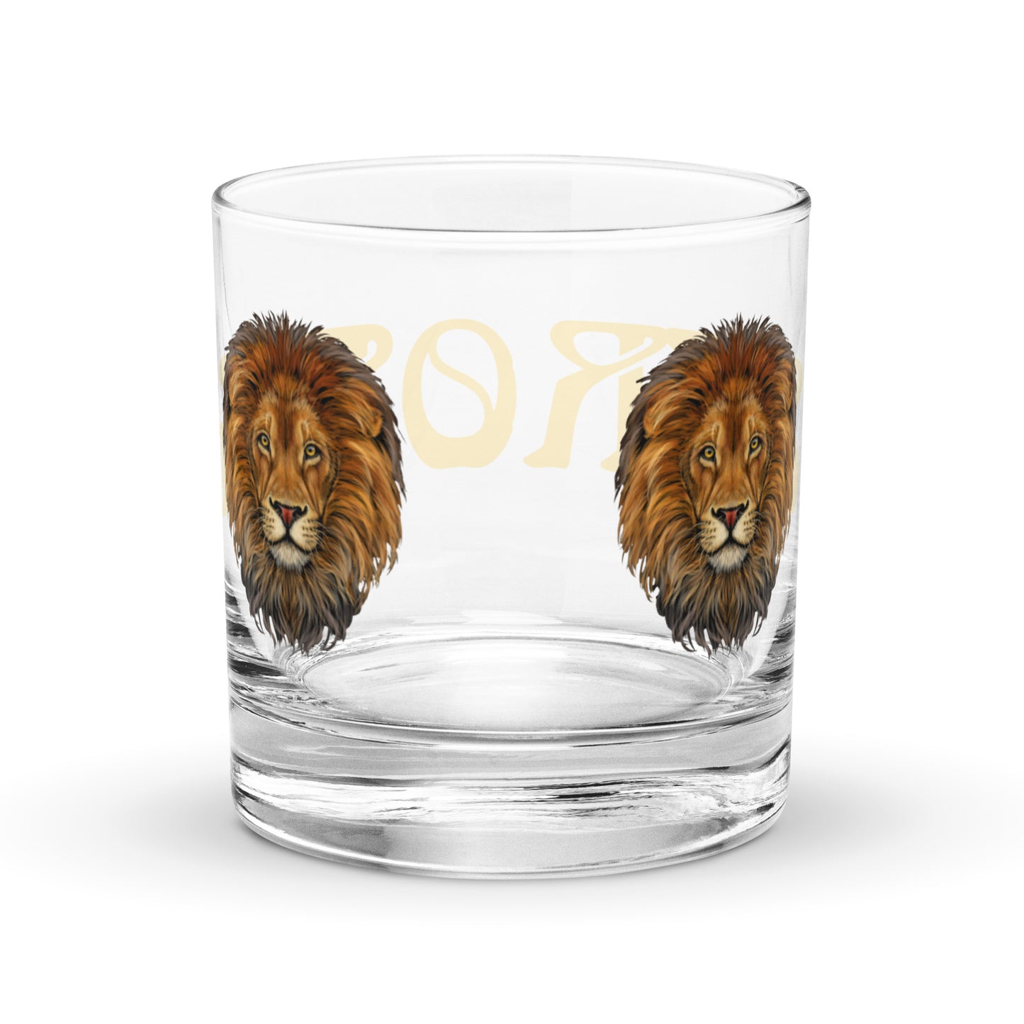 “STRONG”Rocks Glass W/Yellow Font