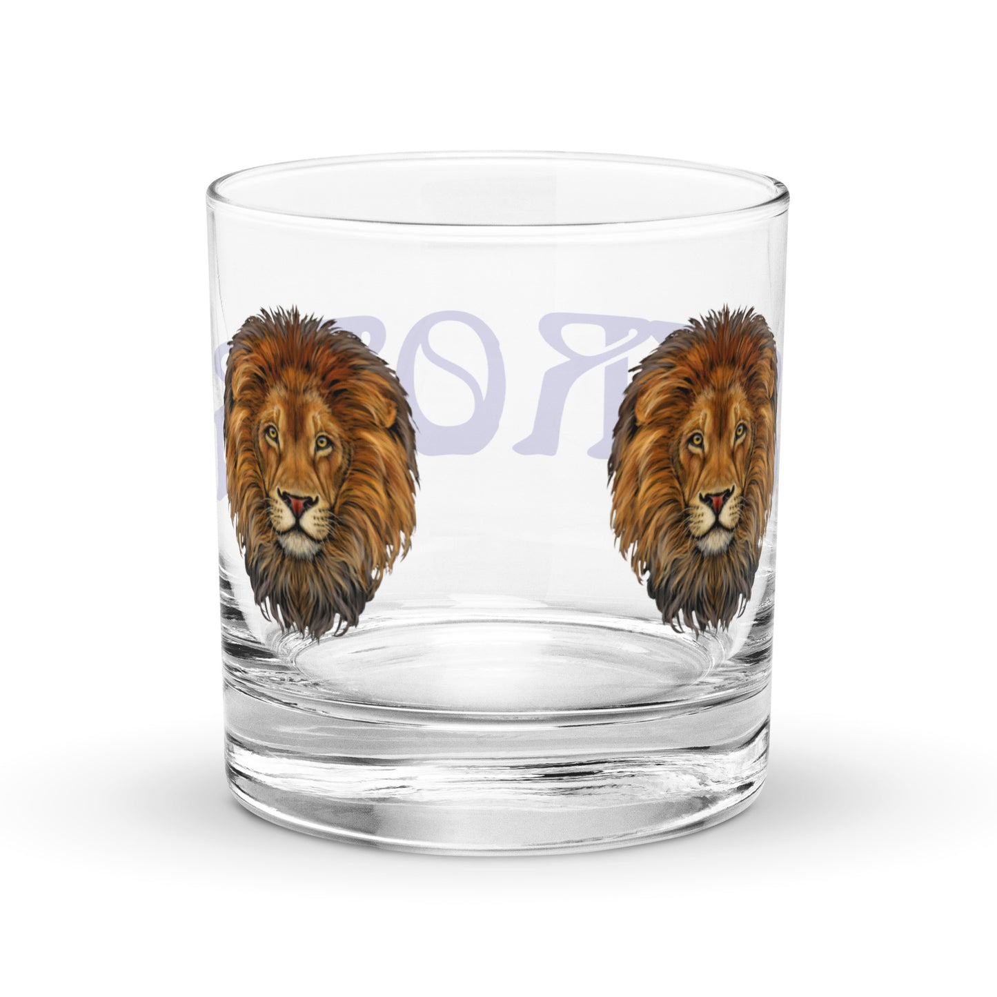 “STRONG”Rocks Glass W/Purple Font