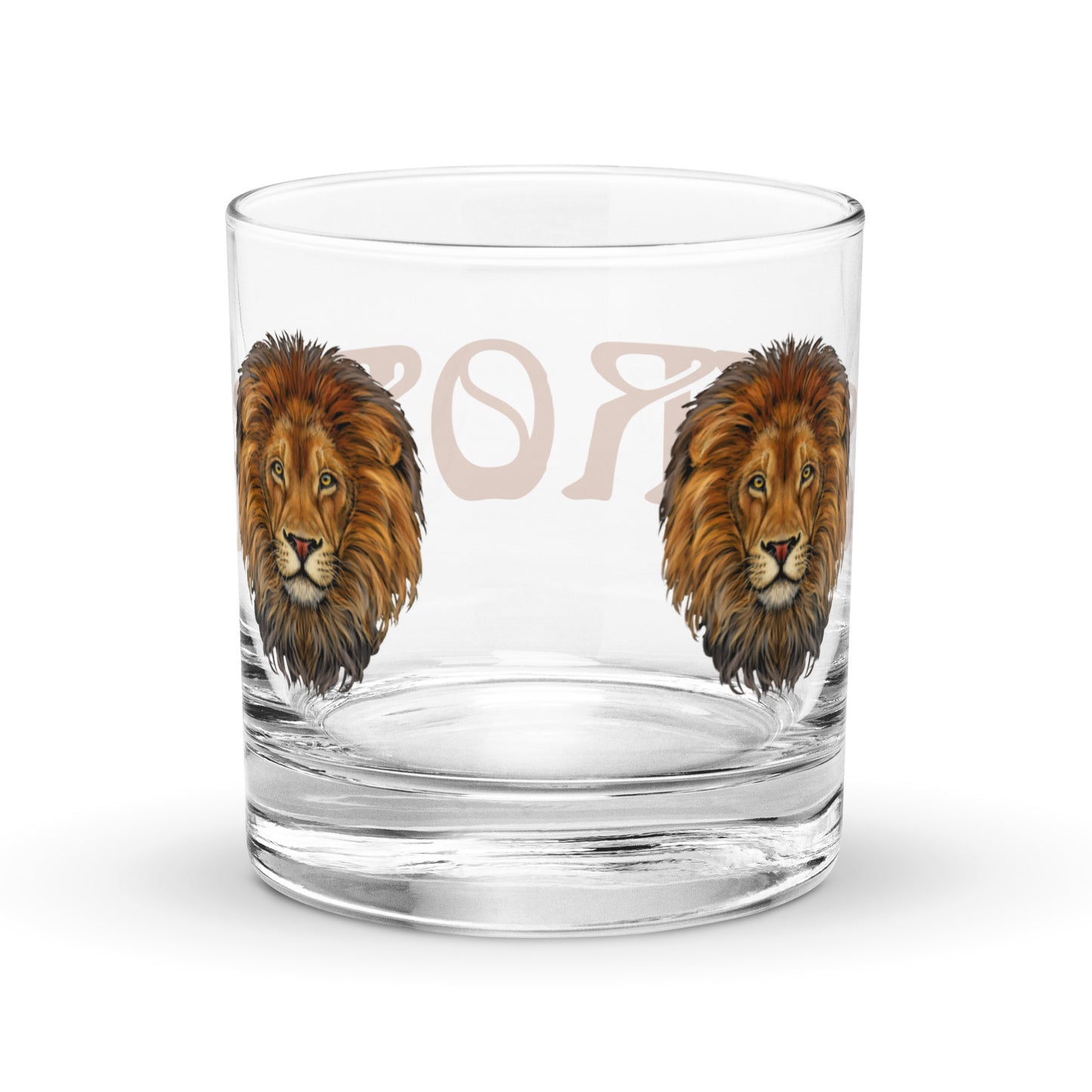 “STRONG”Rocks Glass W/Brown Font