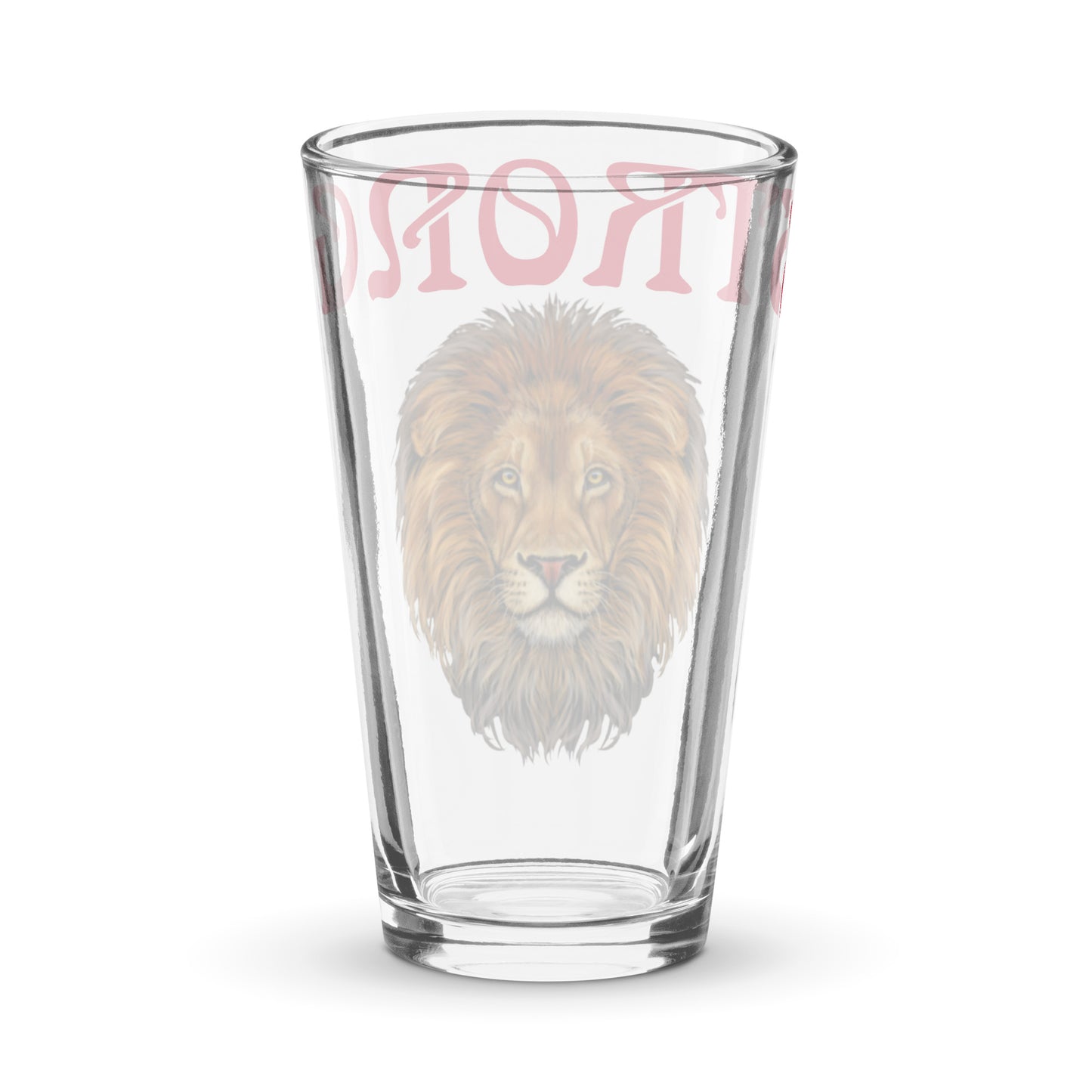 “STRONG”Shaker Pint Glass W/Red Font