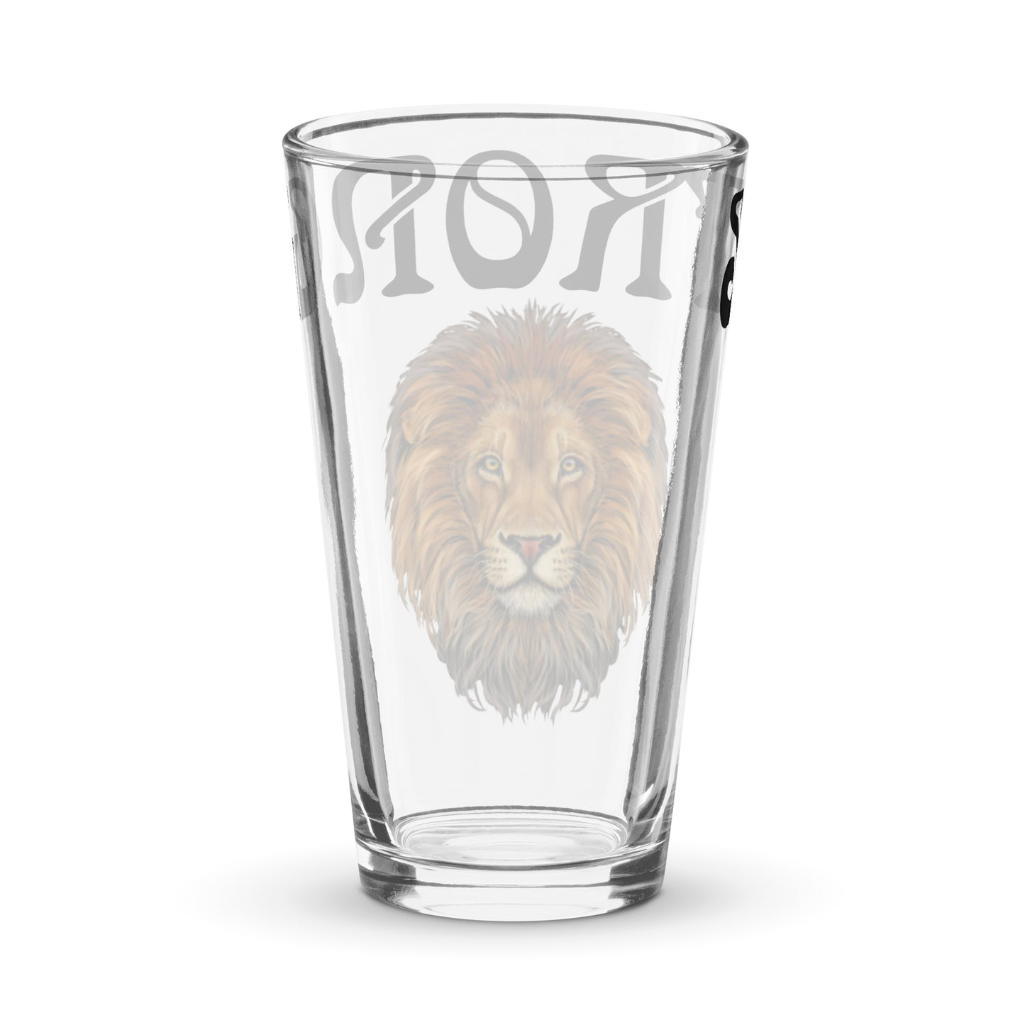 “STRONG”Shaker Pint Glass W/Black Font