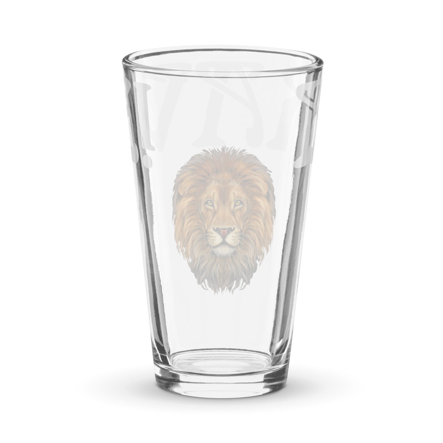 “BRAVE!”Shaker Pint Glass W/Whisper Font