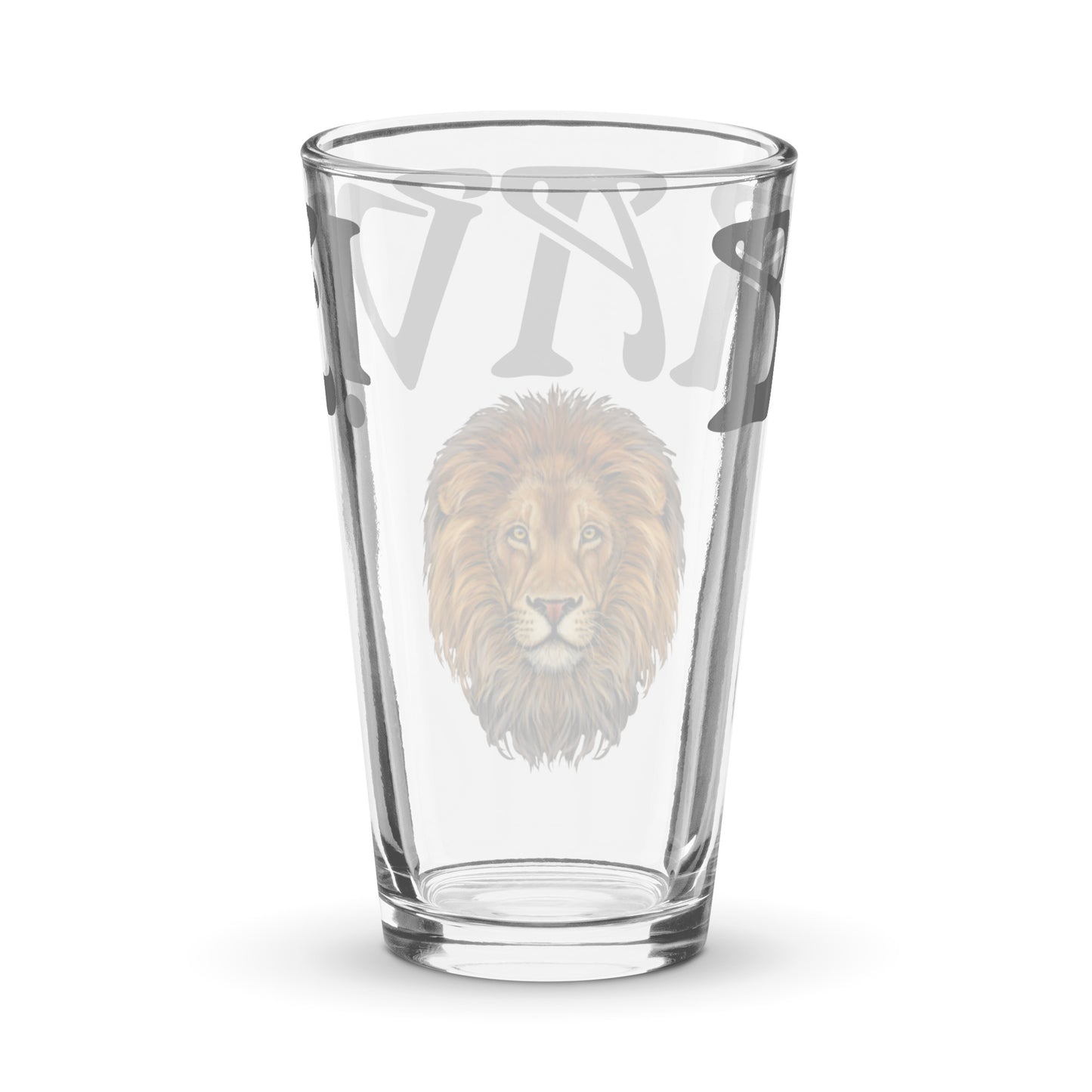 “BRAVE!”Shaker Pint Glass W/Grey Font