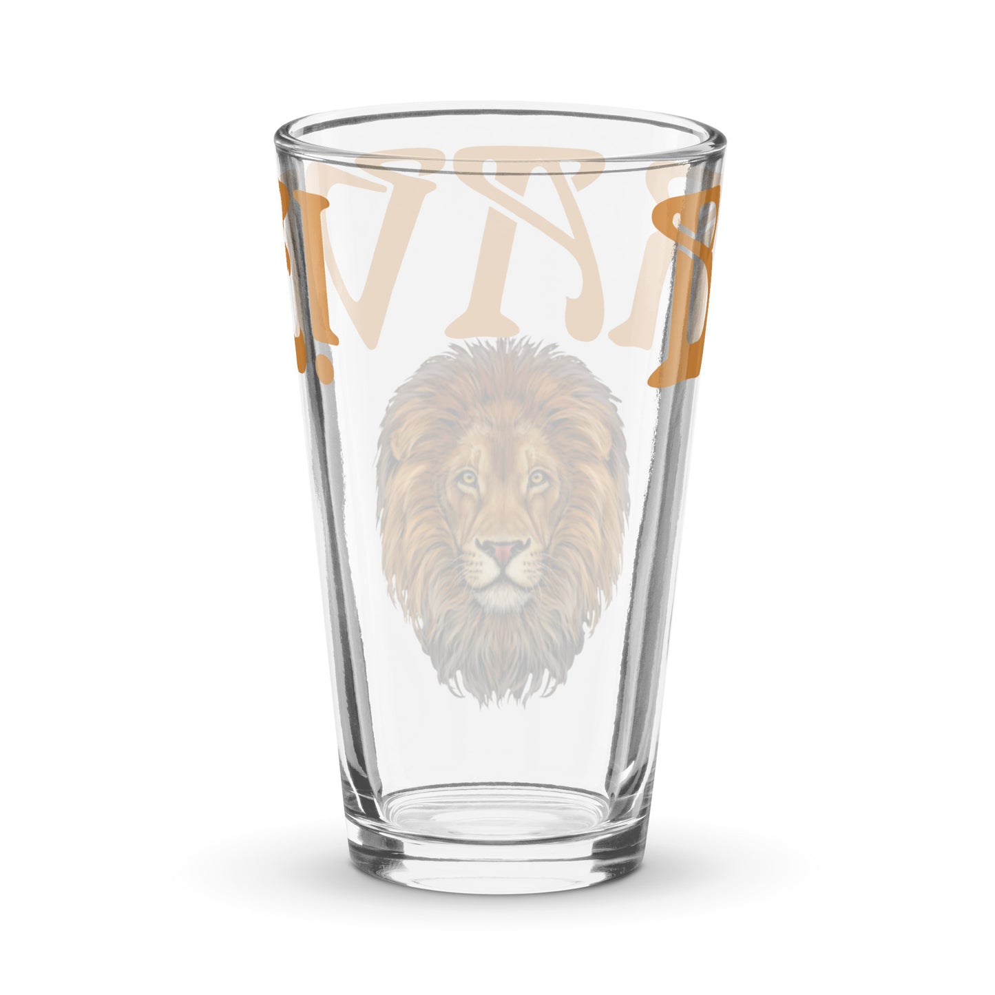 “BRAVE!”Shaker Pint Glass W/Bronze Font