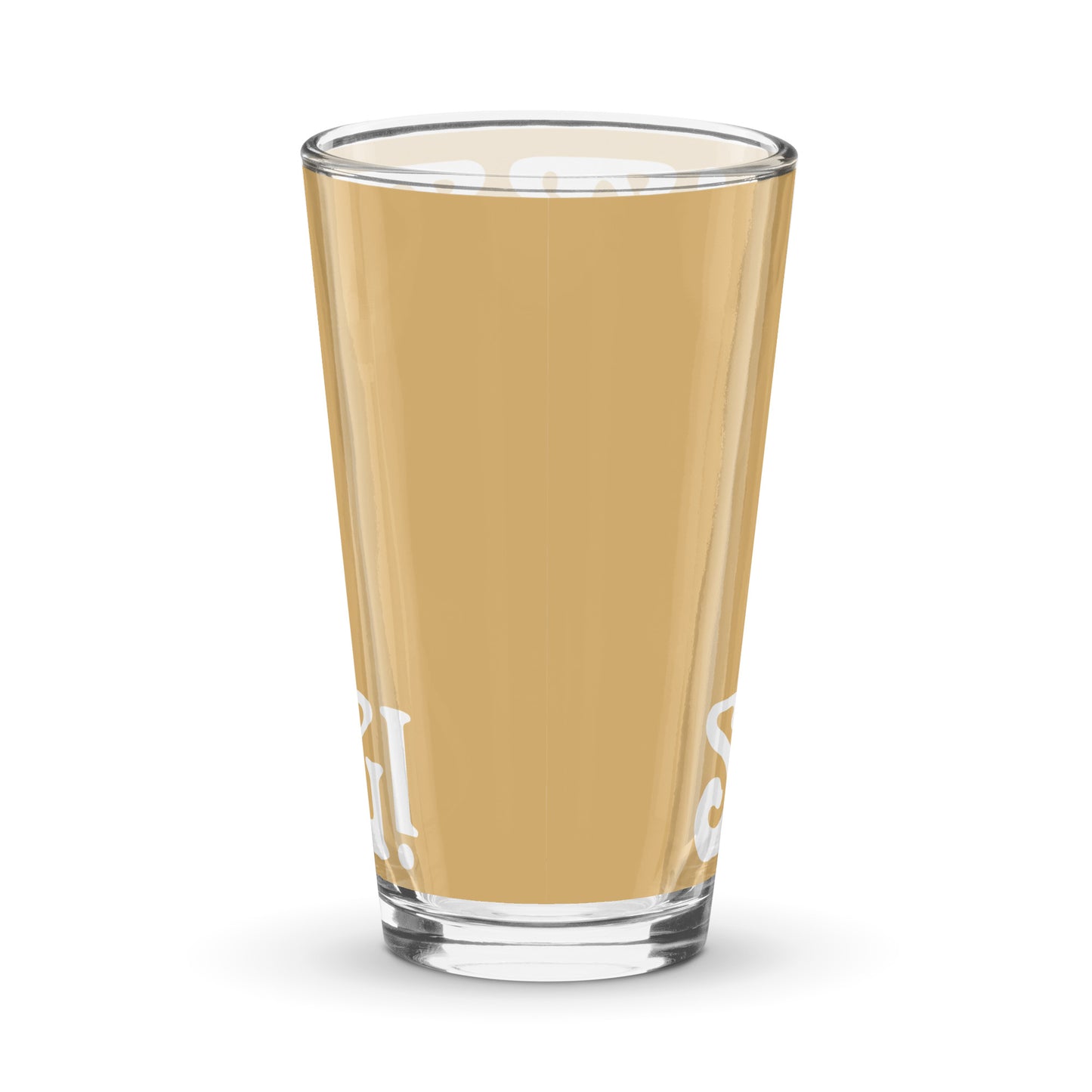 “I’AM STRONG”Fawn Shaker Pint Glass W/White Font
