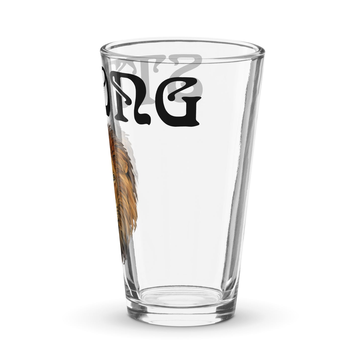 “STRONG”Shaker Pint Glass W/Black Font