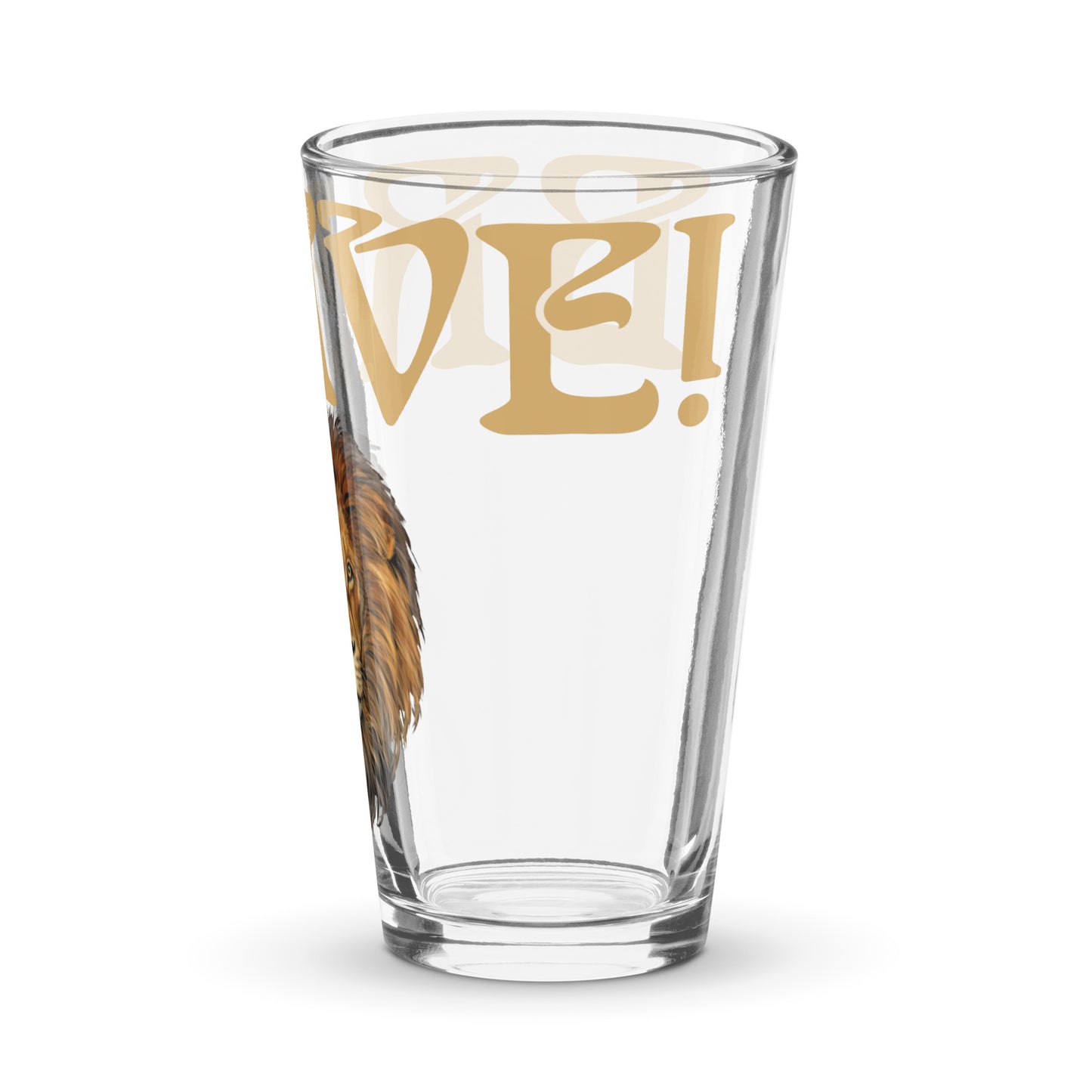“BRAVE!”Shaker Pint Glass W/Fawn Font