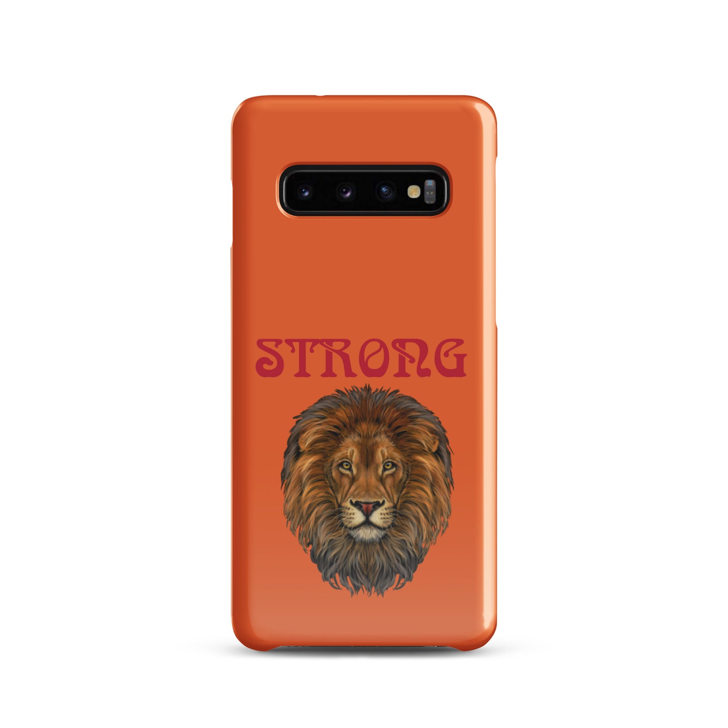 “STRONG”Orange Snap Case for Samsung®W/Red Font