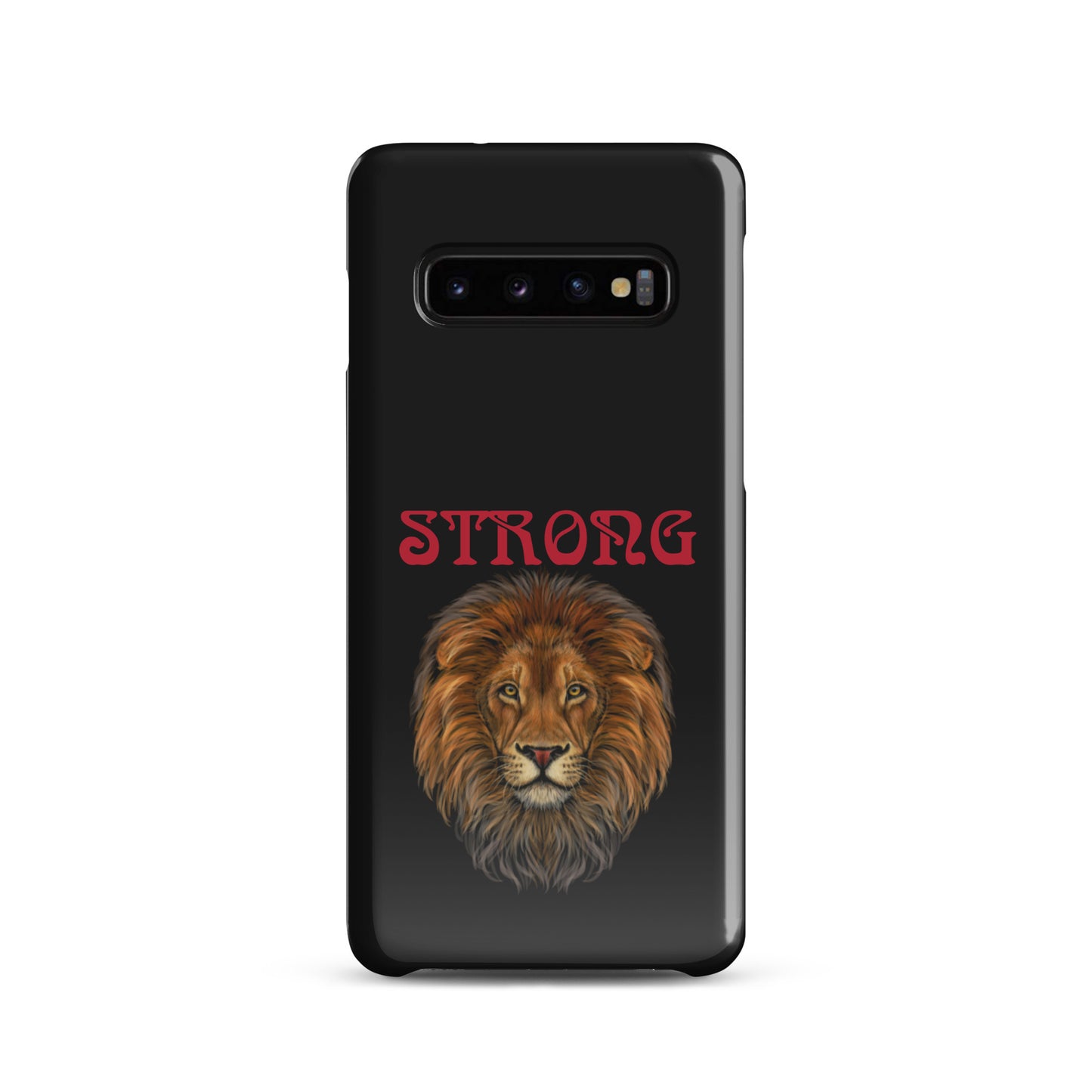 “STRONG”Black Snap Case for Samsung®W/Red Font