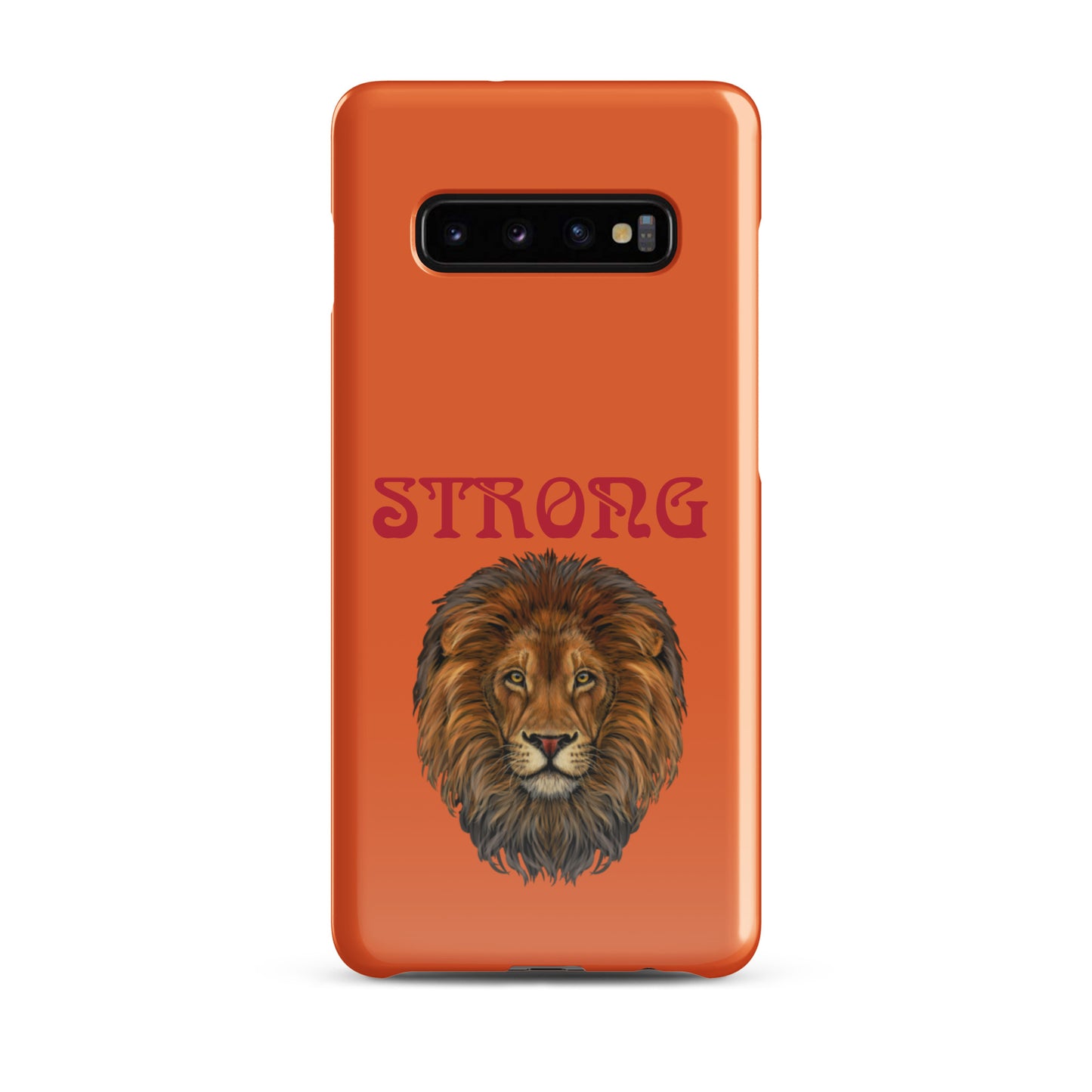 “STRONG”Orange Snap Case for Samsung®W/Red Font