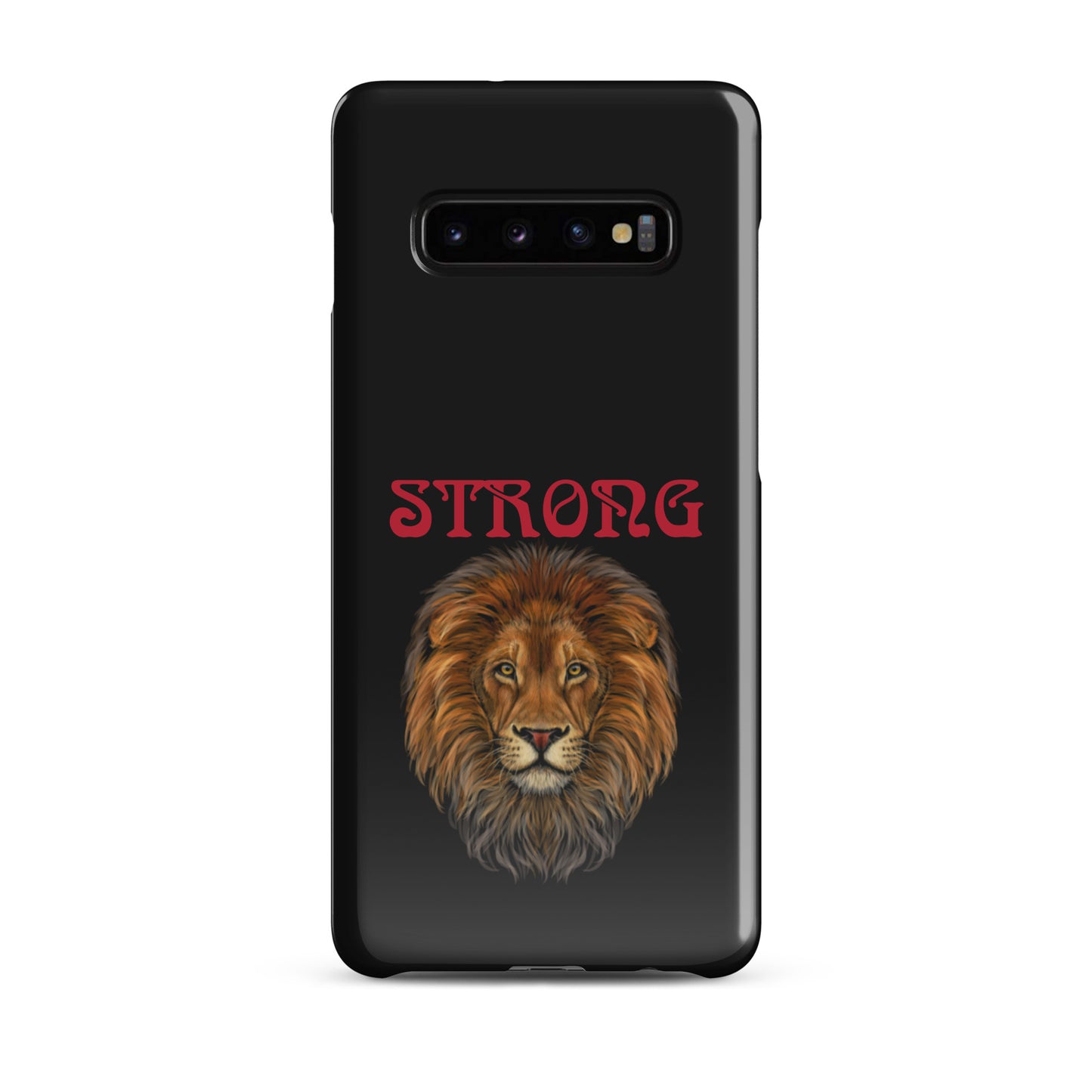 “STRONG”Black Snap Case for Samsung®W/Red Font