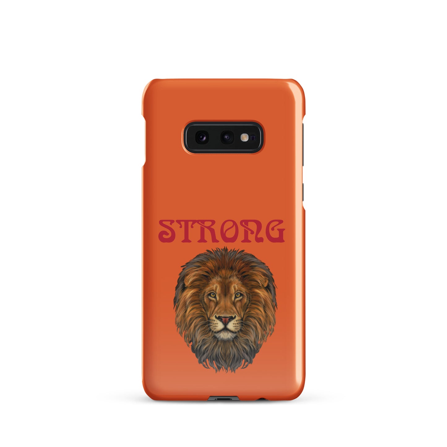 “STRONG”Orange Snap Case for Samsung®W/Red Font