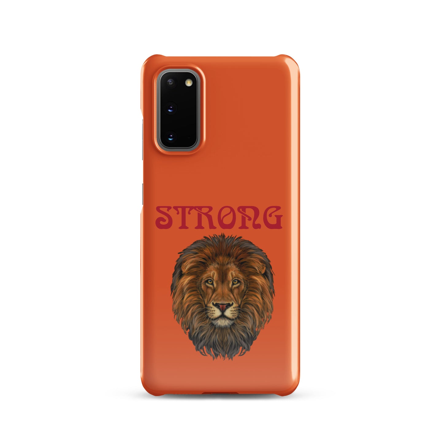 “STRONG”Orange Snap Case for Samsung®W/Red Font