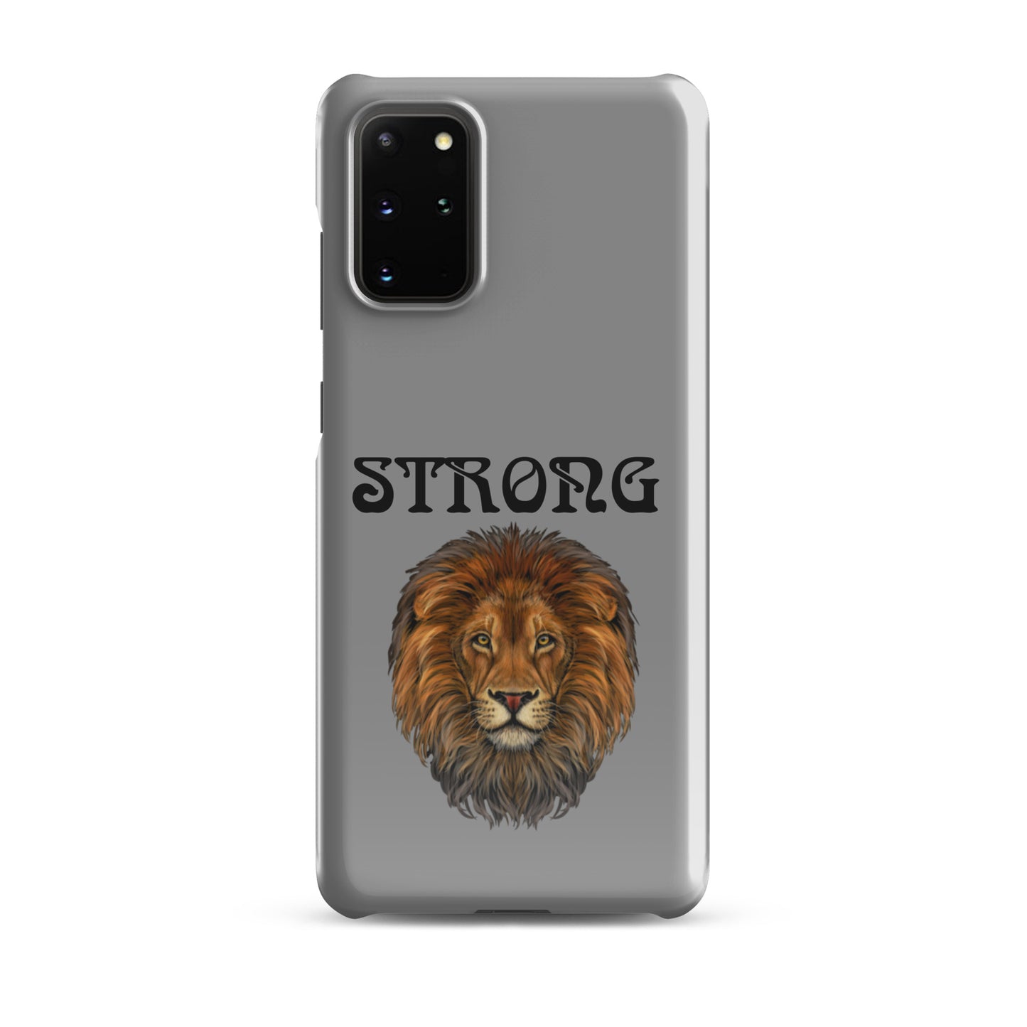 “STRONG”Grey Snap Case for Samsung®W/Black Font