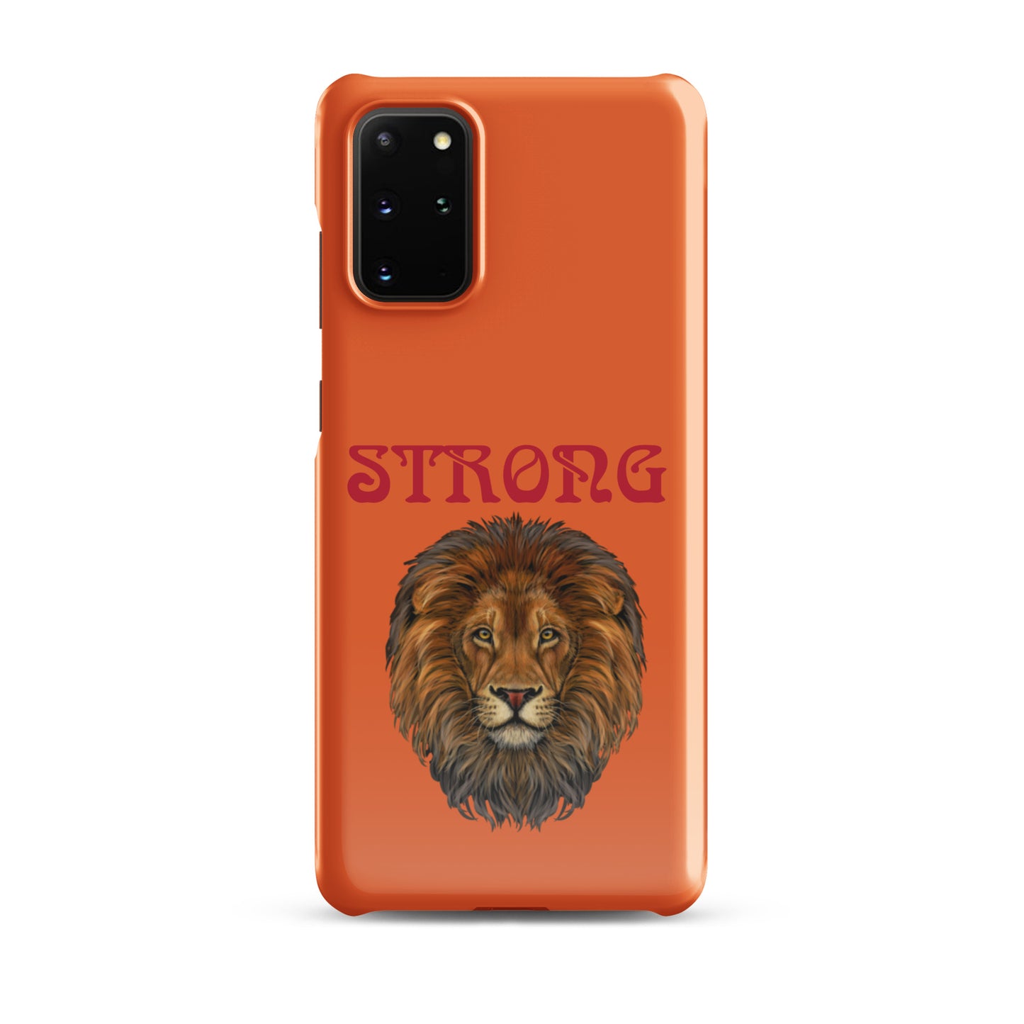 “STRONG”Orange Snap Case for Samsung®W/Red Font